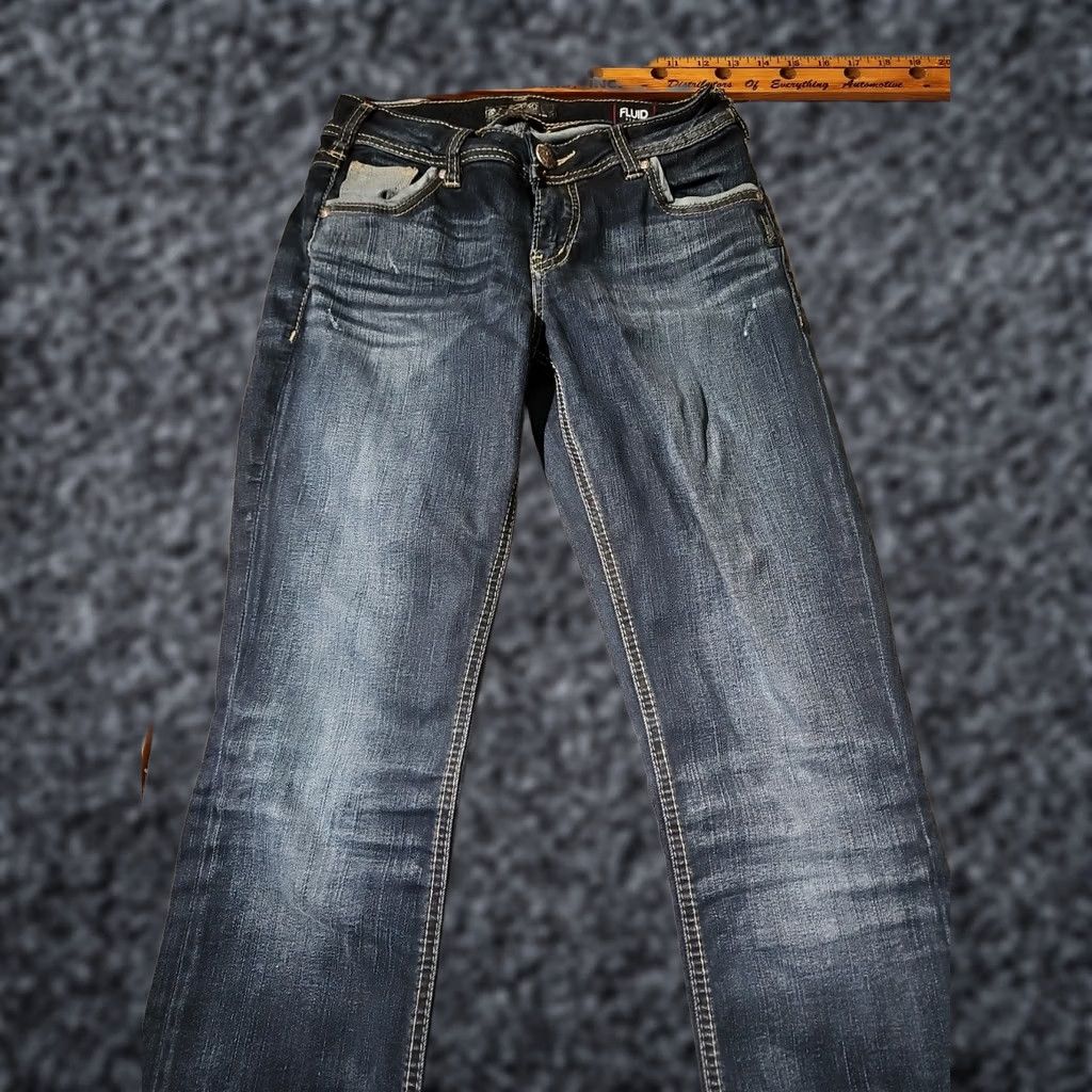 Silver Jeans Co. Silver Jeans Womens Bootcut Jeans 26x32 Suki Blue Denim Stretch Whisker 5-Pocket Regular Rise Adult Womens Jeans Size 26" / US 2 / IT 38 - 1 Thumbnail