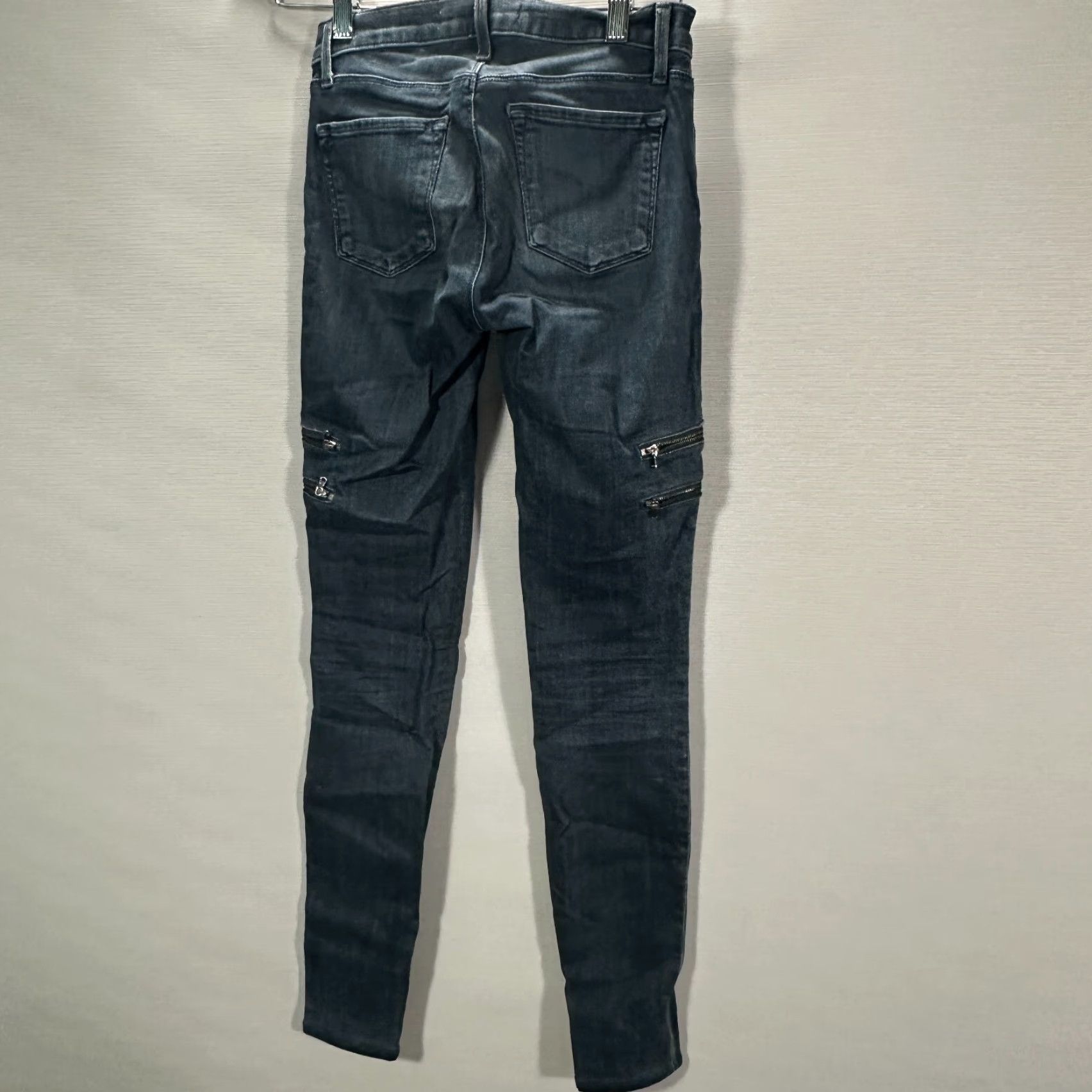J Brand J Brand Jeans Women 24 Dee Moto Zipper Leg Skinny Cotton Stretch Dark Wash Cargo Jeans Size 42" / US 20 - 7 Thumbnail