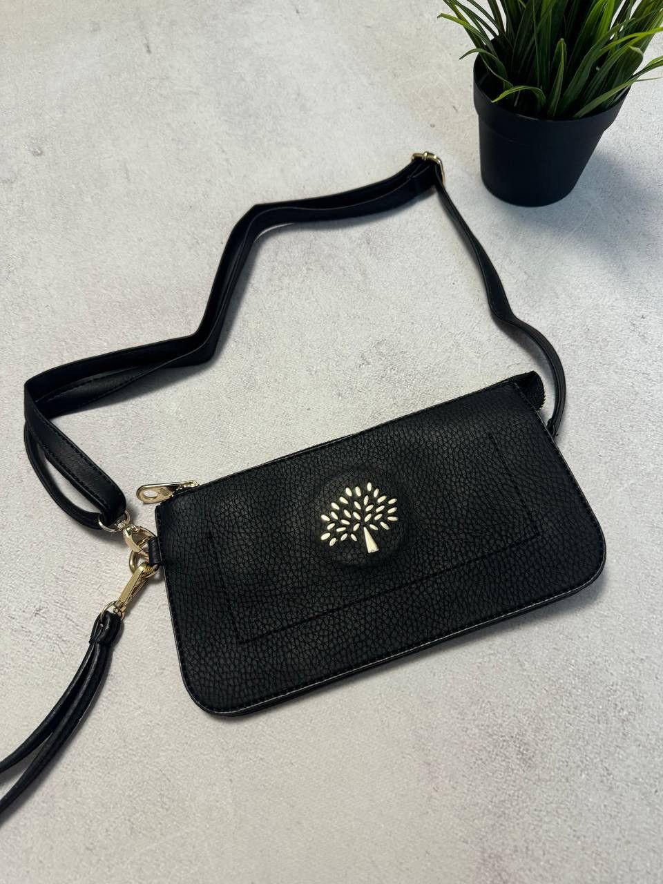 Leather × Mulberry Mulberry Leather Shoulder Bag Messenger Black Womens Size ONE SIZE - 2 Thumbnail