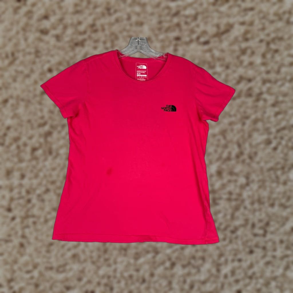 The North Face The North Face Shirt Women M Pink Short Sleeve Crew Neck 100% Cotton Read Size M / US 6-8 / IT 42-44 - 1 Thumbnail