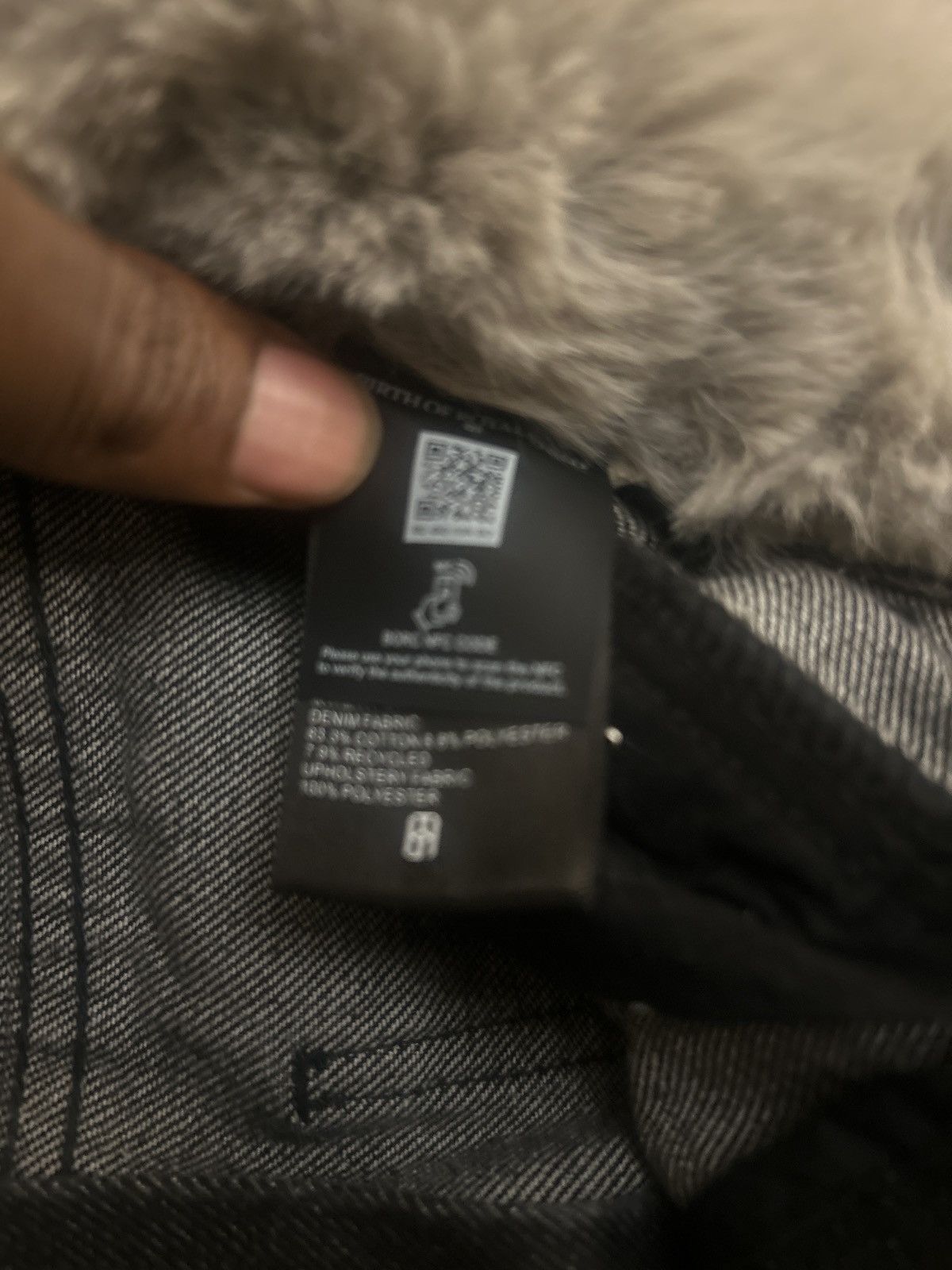 Birth of Royal Child Pearl fur patchwork jeans in blk Size US 28 / EU 44 - 4 Thumbnail