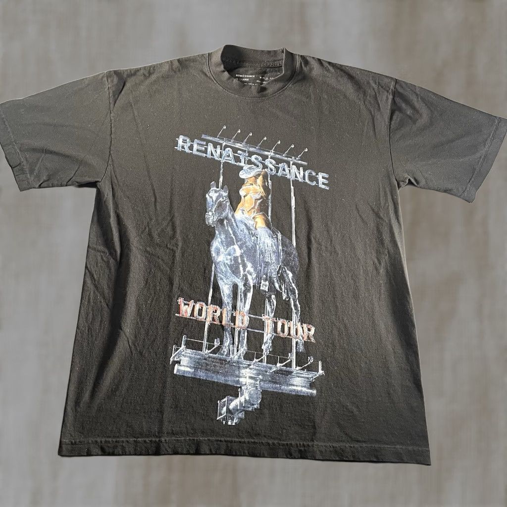 Vintage Beyonce Shirt World Tour Merchandise Cowboy Hat On a Horse Large Black Crew Neck Short Sleeve T-Shirt Mens Size US L / EU 52-54 / 3 - 1 Thumbnail