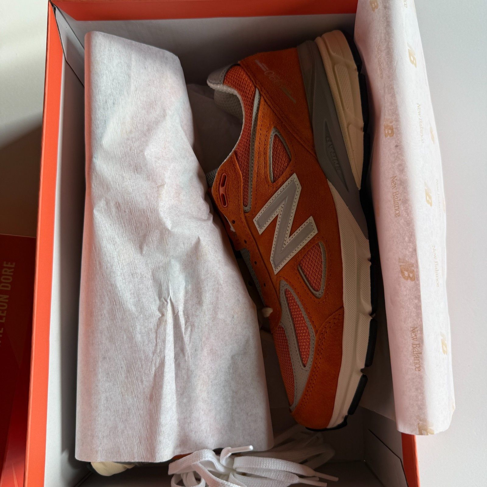 Aime Leon Dore × New Balance New Balance 990v4 x Aimé Leon Dore Orange - U990OG4 Size US 9.5 / EU 42-43 - 11 Thumbnail