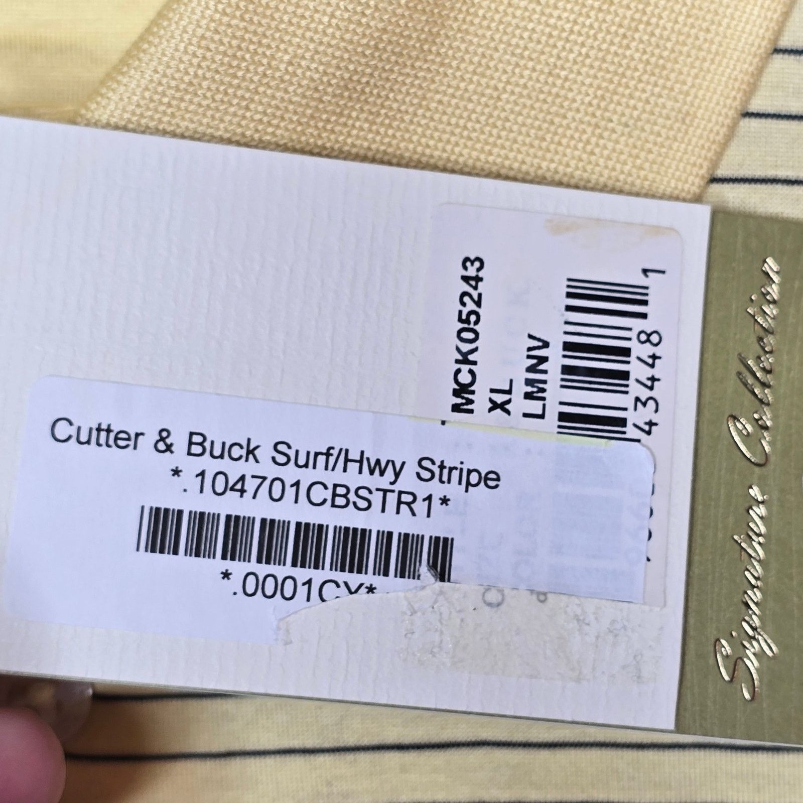 Cutter & Buck Cutter & Buck Yellow Golf Polo Shannopin Country Club XL NWT Size US XL / EU 56 / 4 - 5 Thumbnail