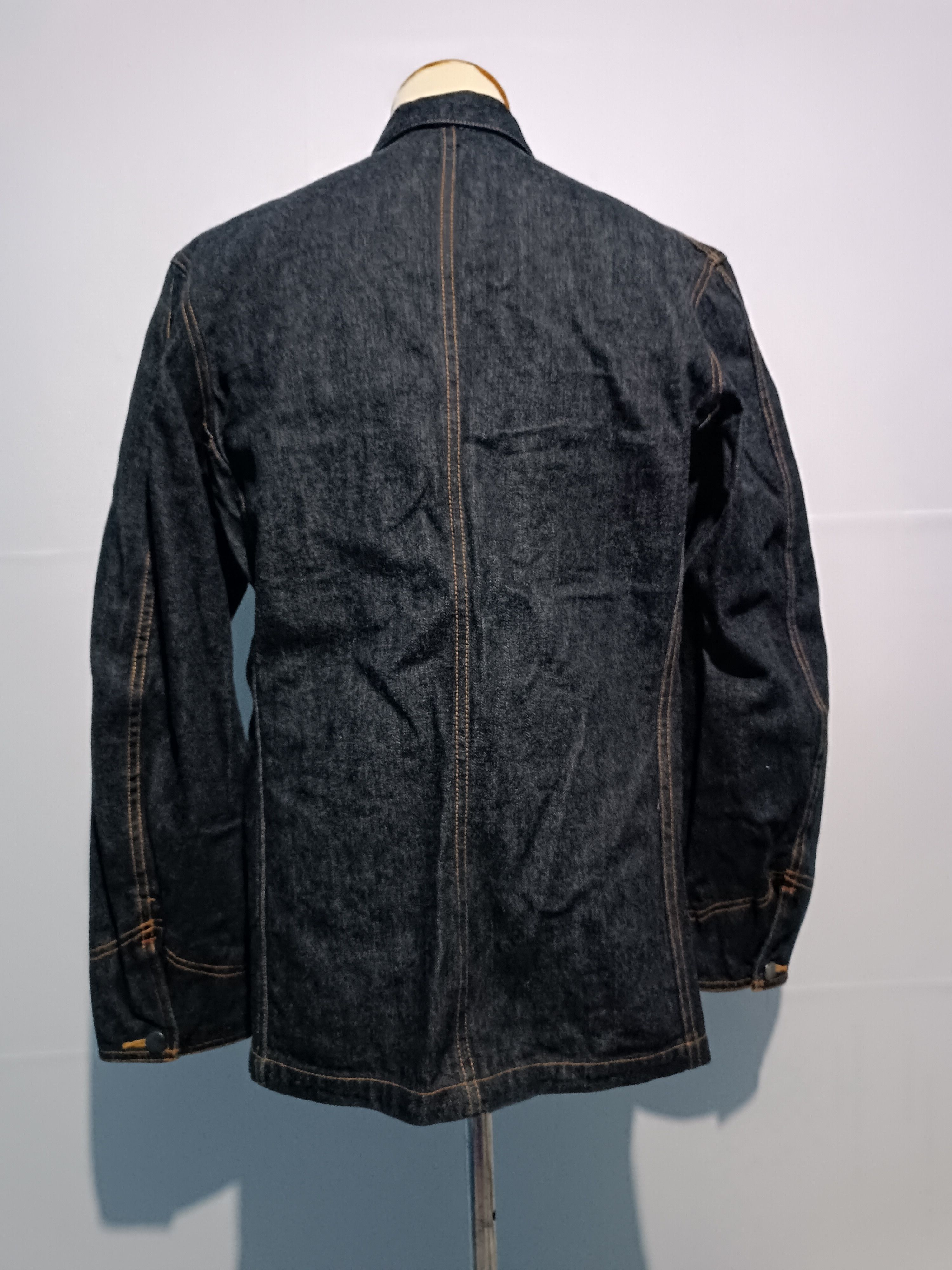 Michel Klein Michel Klien Homme Work Jacket Raw Denim Size US L / EU 52-54 / 3 - 4 Thumbnail