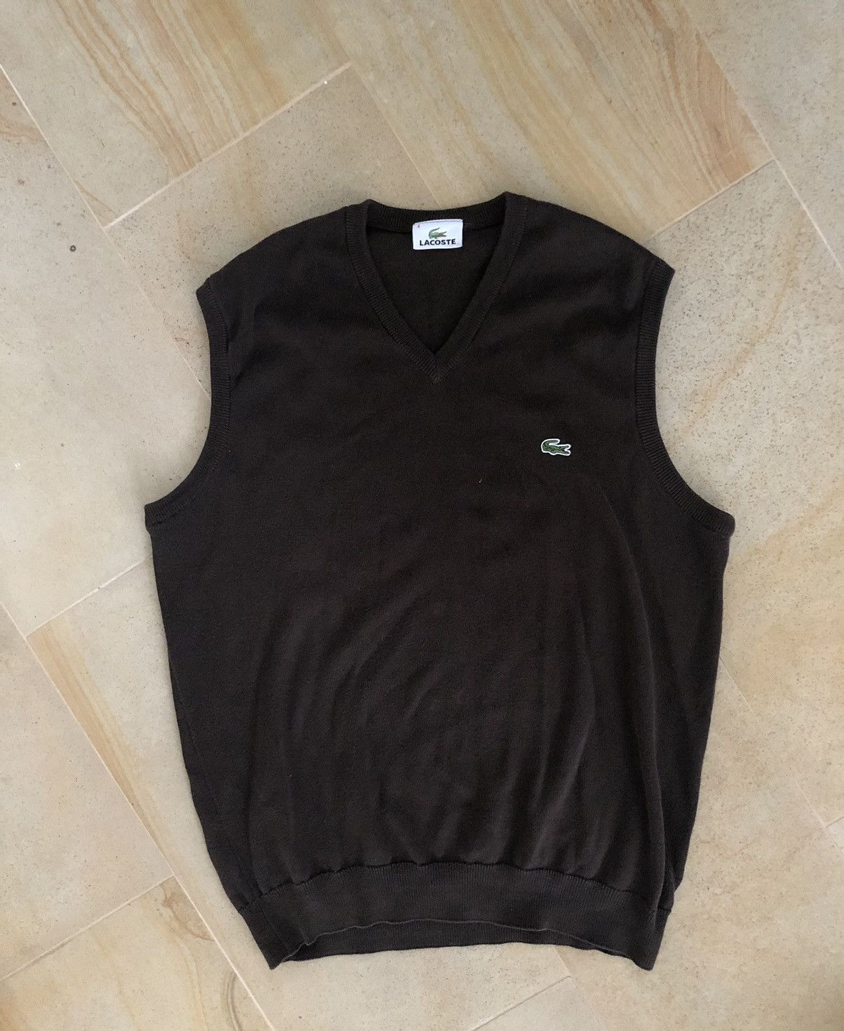 Lacoste × Vintage VINTAGE LACOSTE BROWN VEST Size US M / EU 48-50 / 2 - 1 Thumbnail