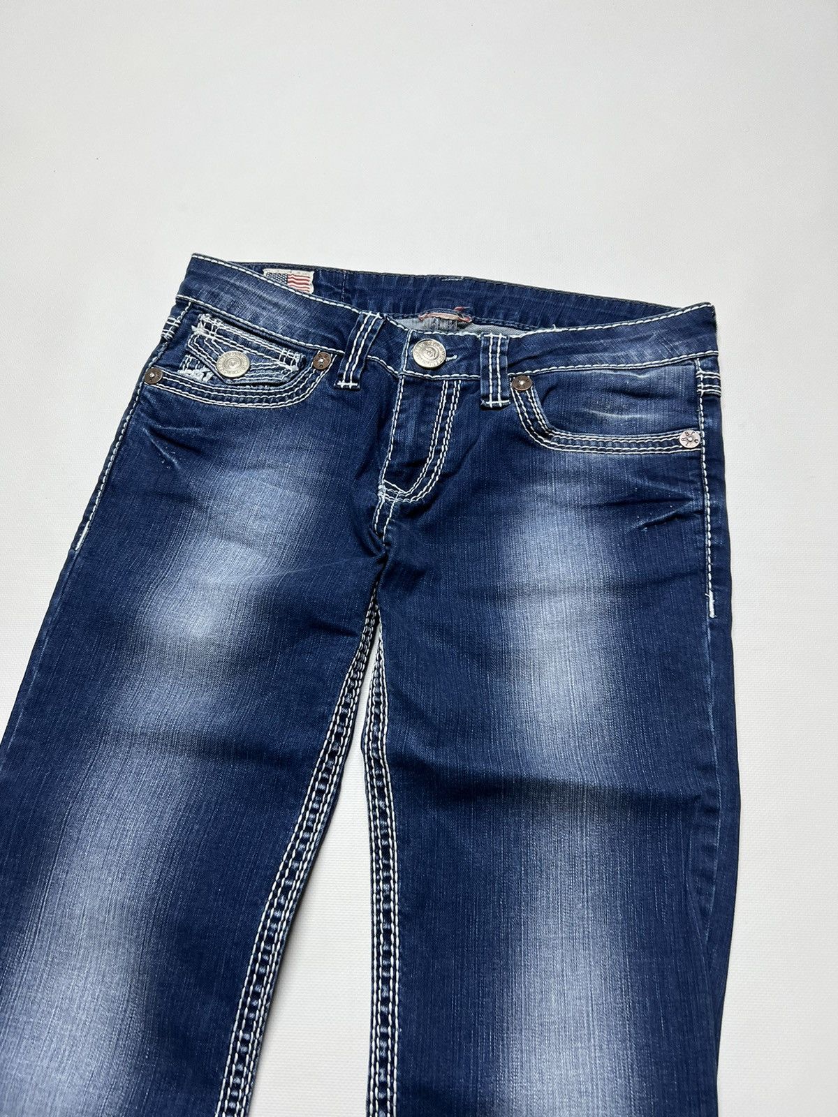 True Religion × Vintage Vintage Y2k True Religion 💙 Billy Super Denim Jeans 00’s Size 34" / US 12 / IT 48 - 10 Thumbnail