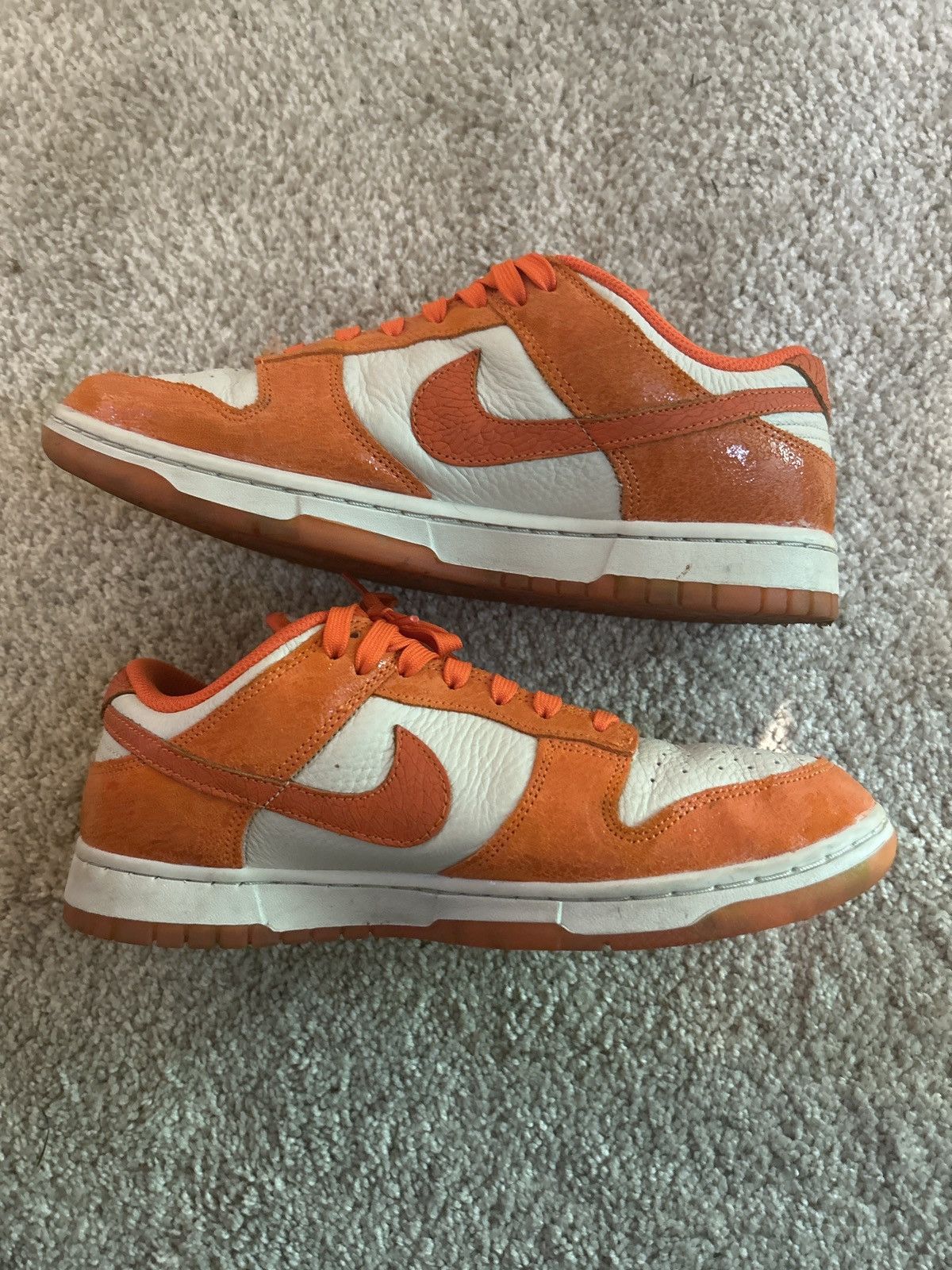Nike Nike Dunk Low Cracked Orange Dunks Size US 9.5 / EU 42-43 - 6 Thumbnail
