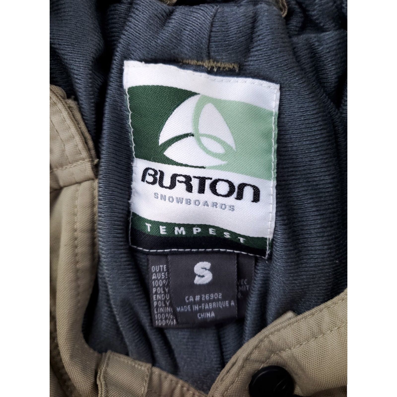 Burton Burton Snowboards Tempest 100% Nylon Snow Pants Tan Beige Mens S Beige Snow Pants Mens S Size US 29 - 3 Thumbnail