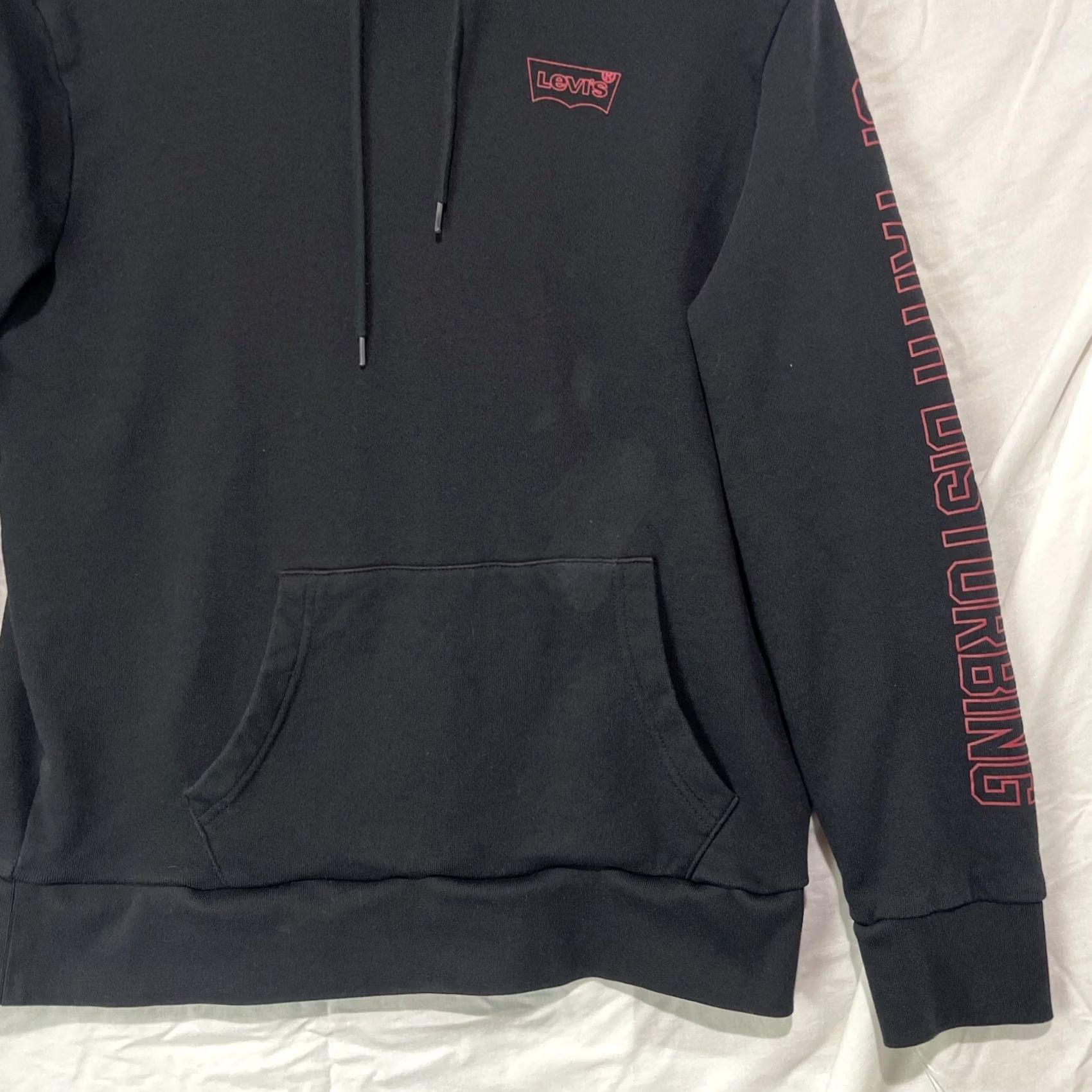 Levi's VINTAGE Darth Vader Hoodie Mens Medium Black Levis Star Wars Pullover Sweatshirt Size US M / EU 48-50 / 2 - 2 Thumbnail