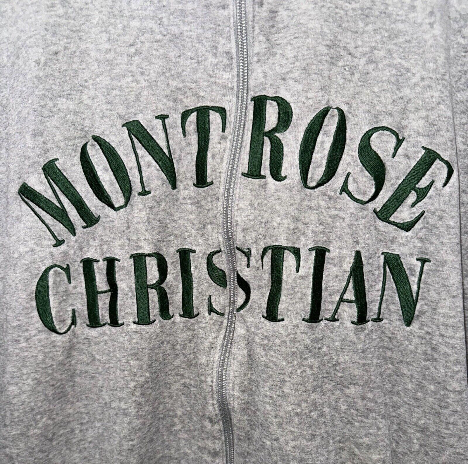 Designer Vintage Nike Jordan Montrose Christian Team Issued Hoodie L Size US 34 / EU 50 - 3 Thumbnail