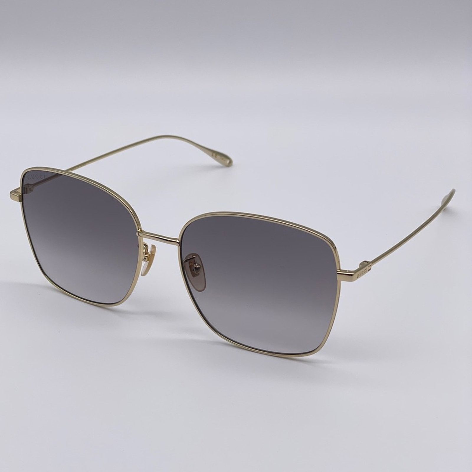 Gucci BRAND NEW GUCCI GG1030SK 003 Gold/Grey With Chain Women Size ONE SIZE - 5 Thumbnail