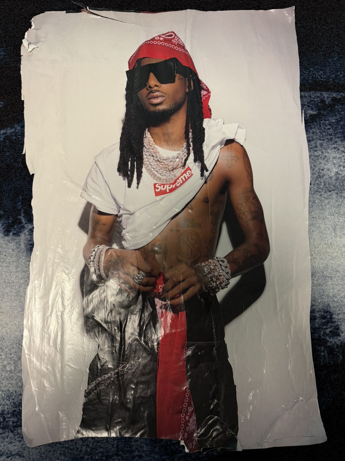 Supreme Playboi Carti Supreme Poster 2025 (Original) Rare Collectors Size ONE SIZE - 10 Thumbnail