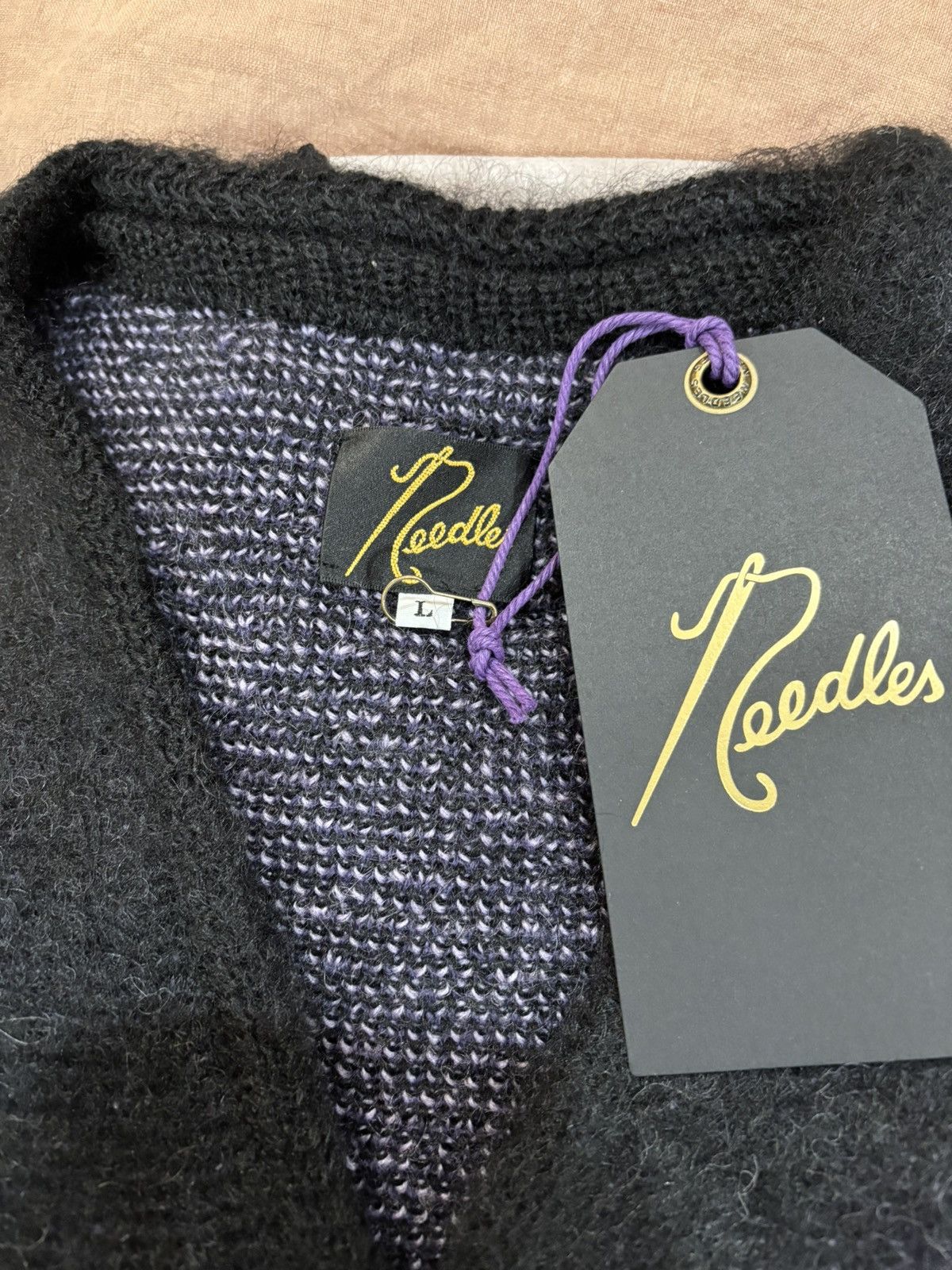 Needles Needles x STUDIOUS Mohair cardigan Size US L / EU 52-54 / 3 - 6 Thumbnail