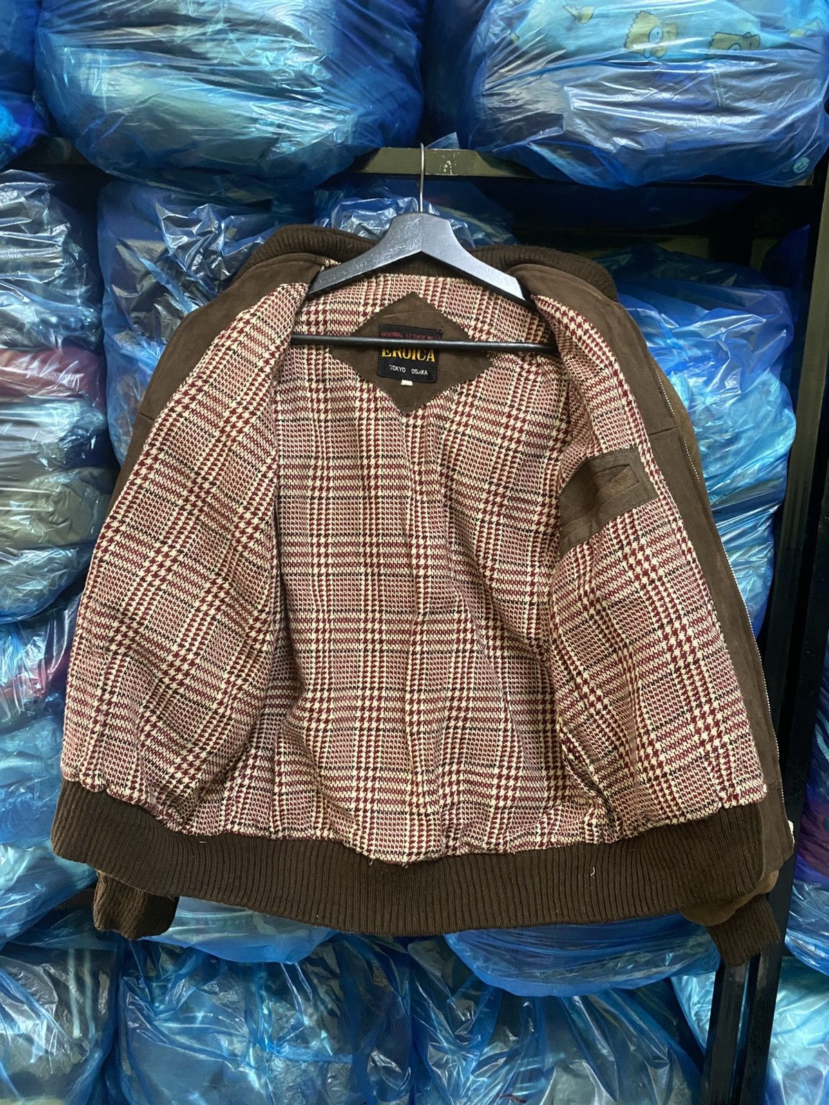 Japanese Brand Vintage 80s Eroica Tokyo Osaka Brown Suede Leather Bomber Size US M / EU 48-50 / 2 - 9 Thumbnail