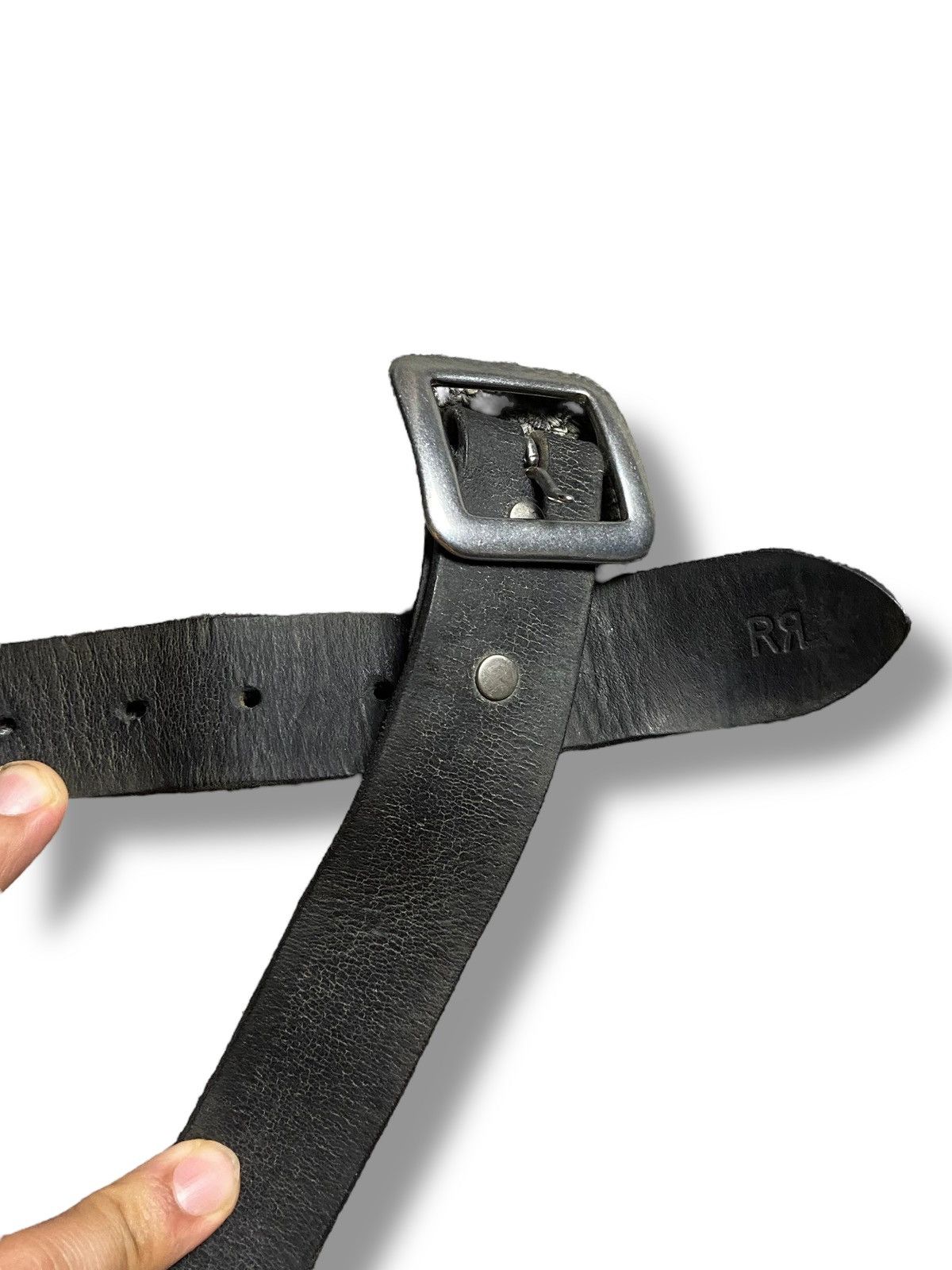 Japanese Brand RR Brand Casual Leather Belt (142) Size 46 - 2 Thumbnail
