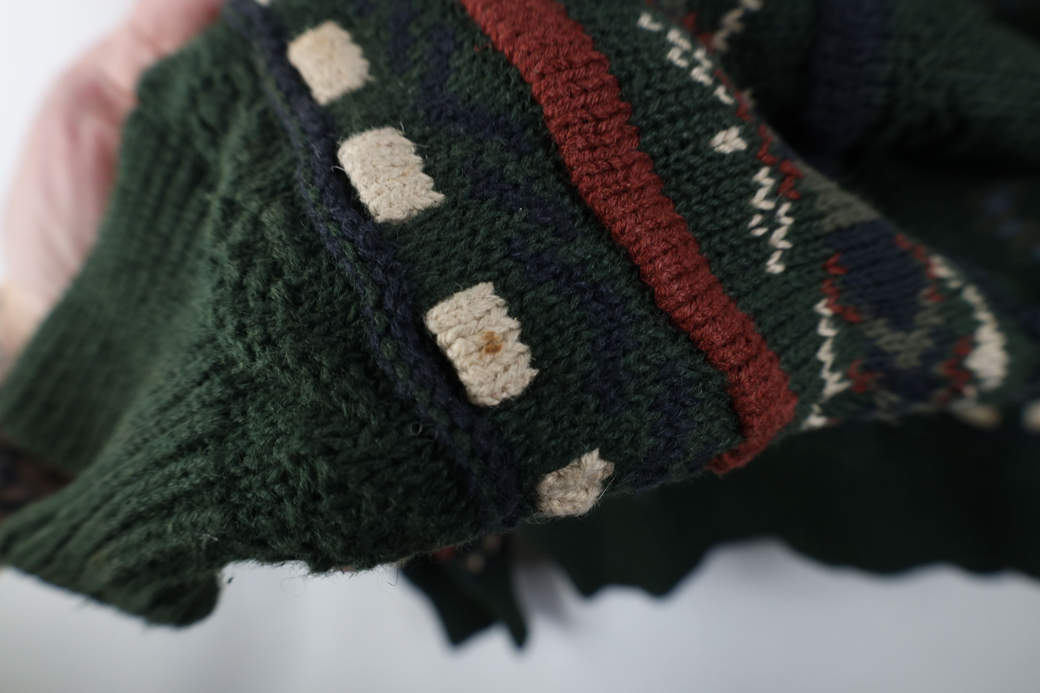 Vintage Vintage 90s Streetwear Blend Knit Fair Isle Crewneck Sweater Size US XL / EU 56 / 4 - 5 Thumbnail