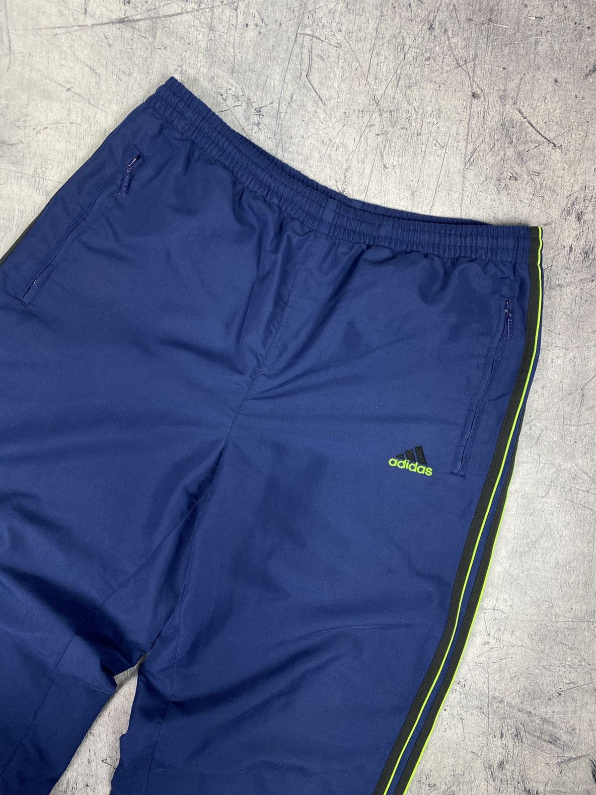 Adidas Vtg Adidas Tracksuit Full Set Jacket Pants Blue Green Neon Size US 33 - 17 Thumbnail
