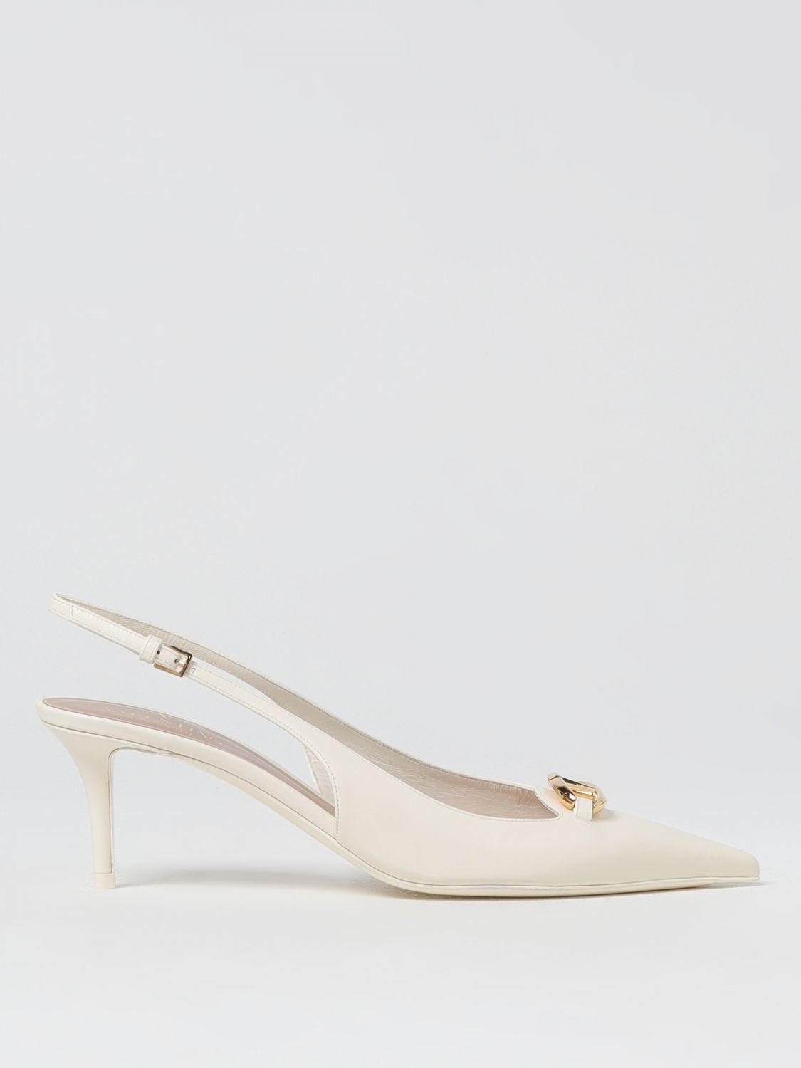image of Valentino Garavani High Heel Shoes Woman Yellow Cream, Women's (Size 7)