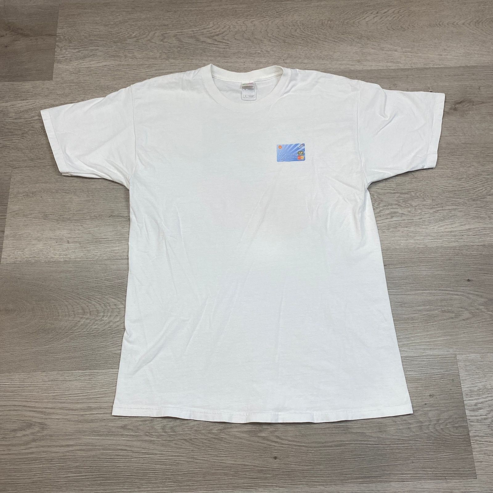 Fruit Of The Loom × Vintage Vintage Y2K Shell MasterCard Citi Cards Promo Shirt Men's XL Size US XL / EU 56 / 4 - 2 Thumbnail