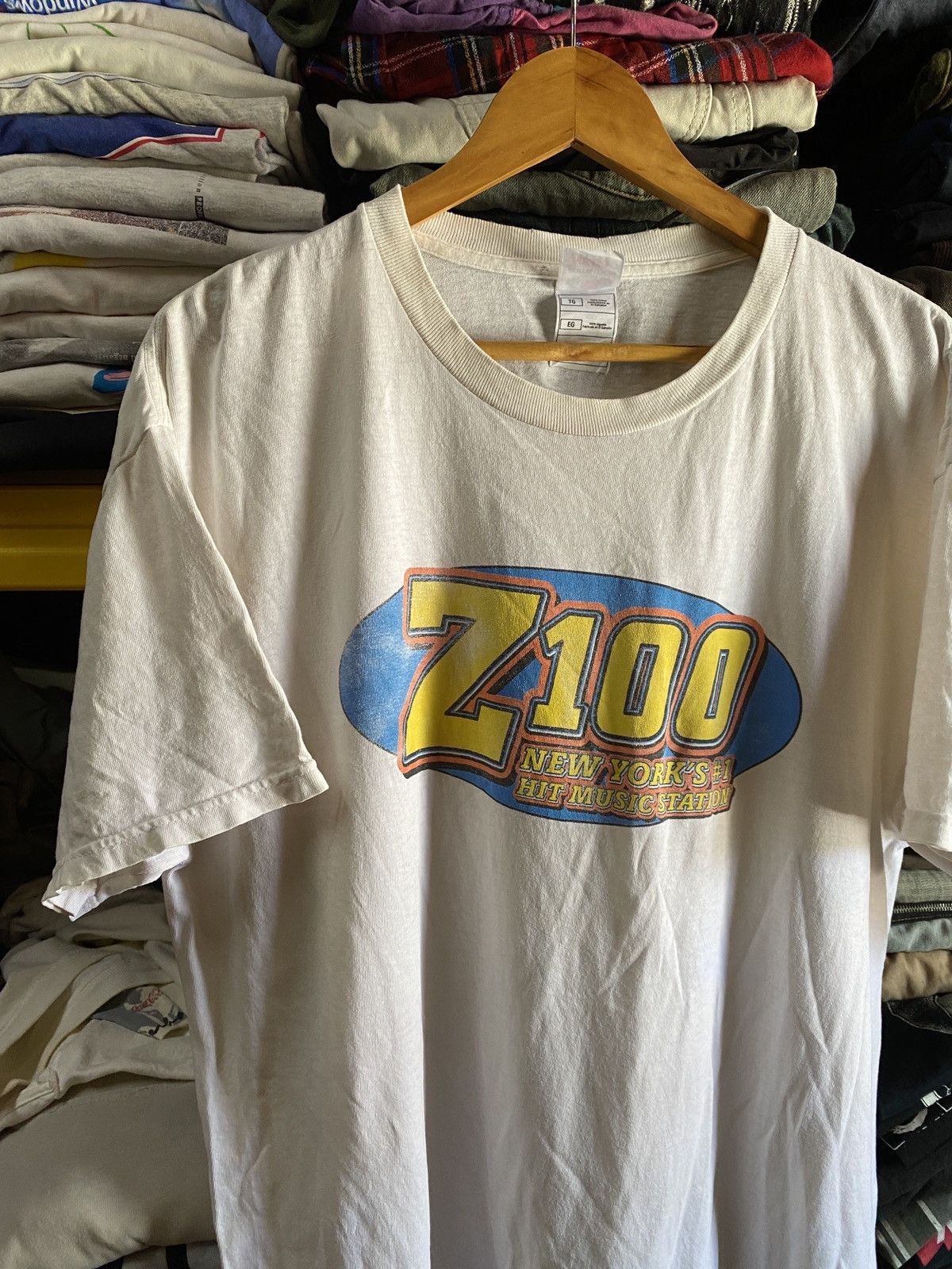 Rap Tees × Vintage Vintage 90s Z100 hit music station Radio USA made Size US XL / EU 56 / 4 - 4 Thumbnail