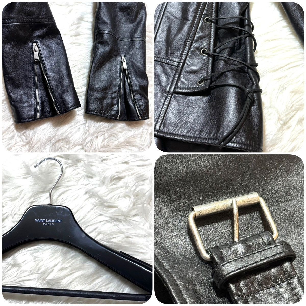 Saint Laurent Paris Saint Laurent Paris, dot studs, cropped leather Jacket Size US M / EU 48-50 / 2 - 3 Thumbnail