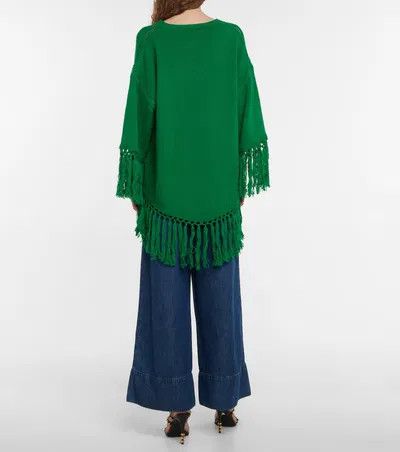 Valentino o1y0326 V-neck Sweater in Green Size S / US 4 / IT 40 - 5 Thumbnail