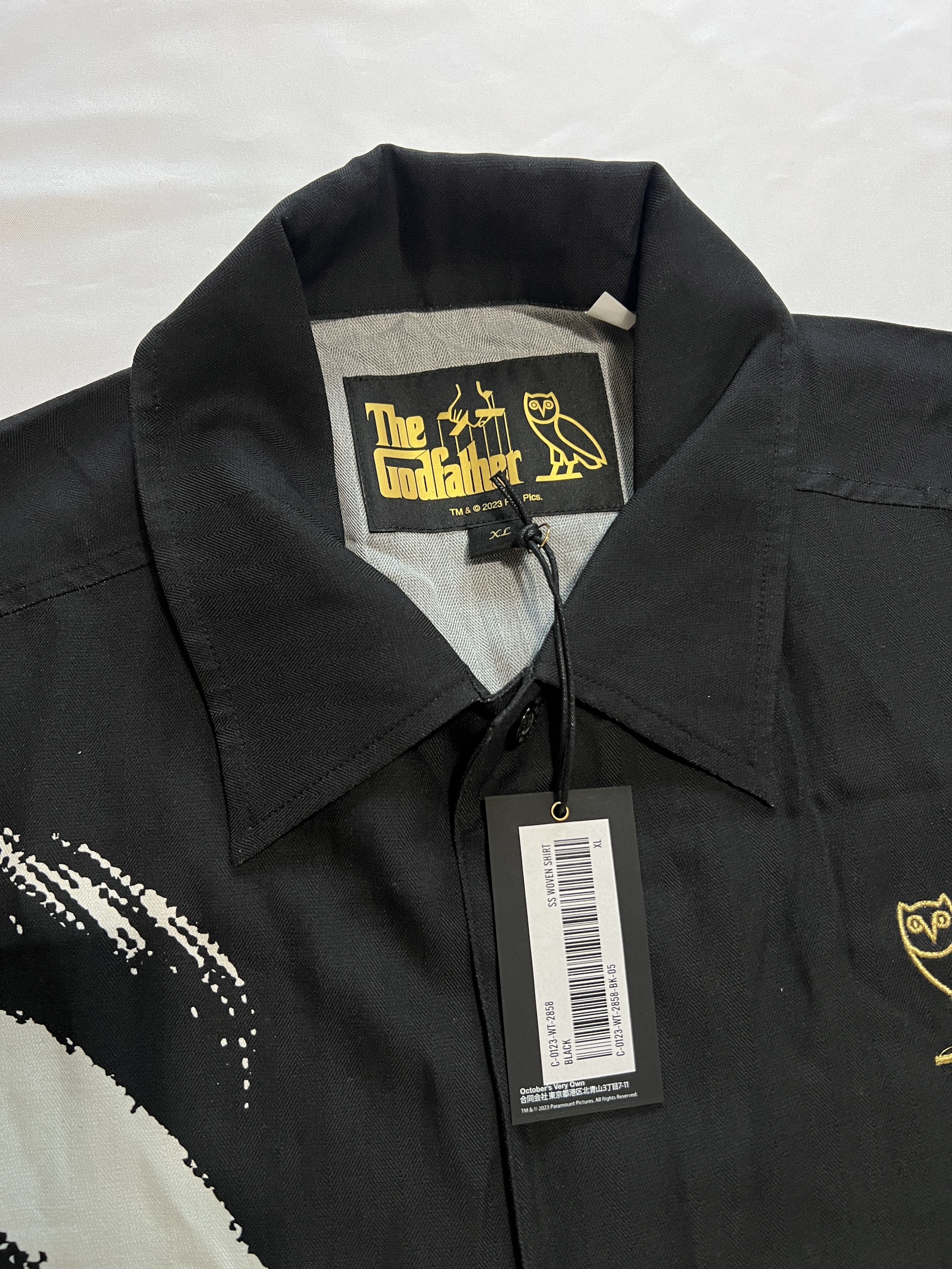 Drake OVO x The Godfather Silk Shirt Button Up Size US XL / EU 56 / 4 - 3 Thumbnail