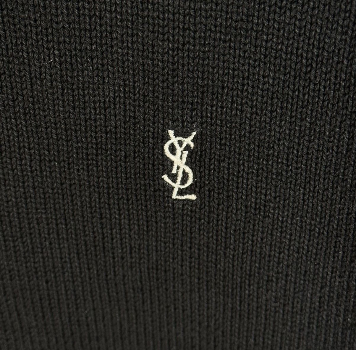 Yves Saint Laurent Black YSL Sweater Knit Size US M / EU 48-50 / 2 - 3 Thumbnail