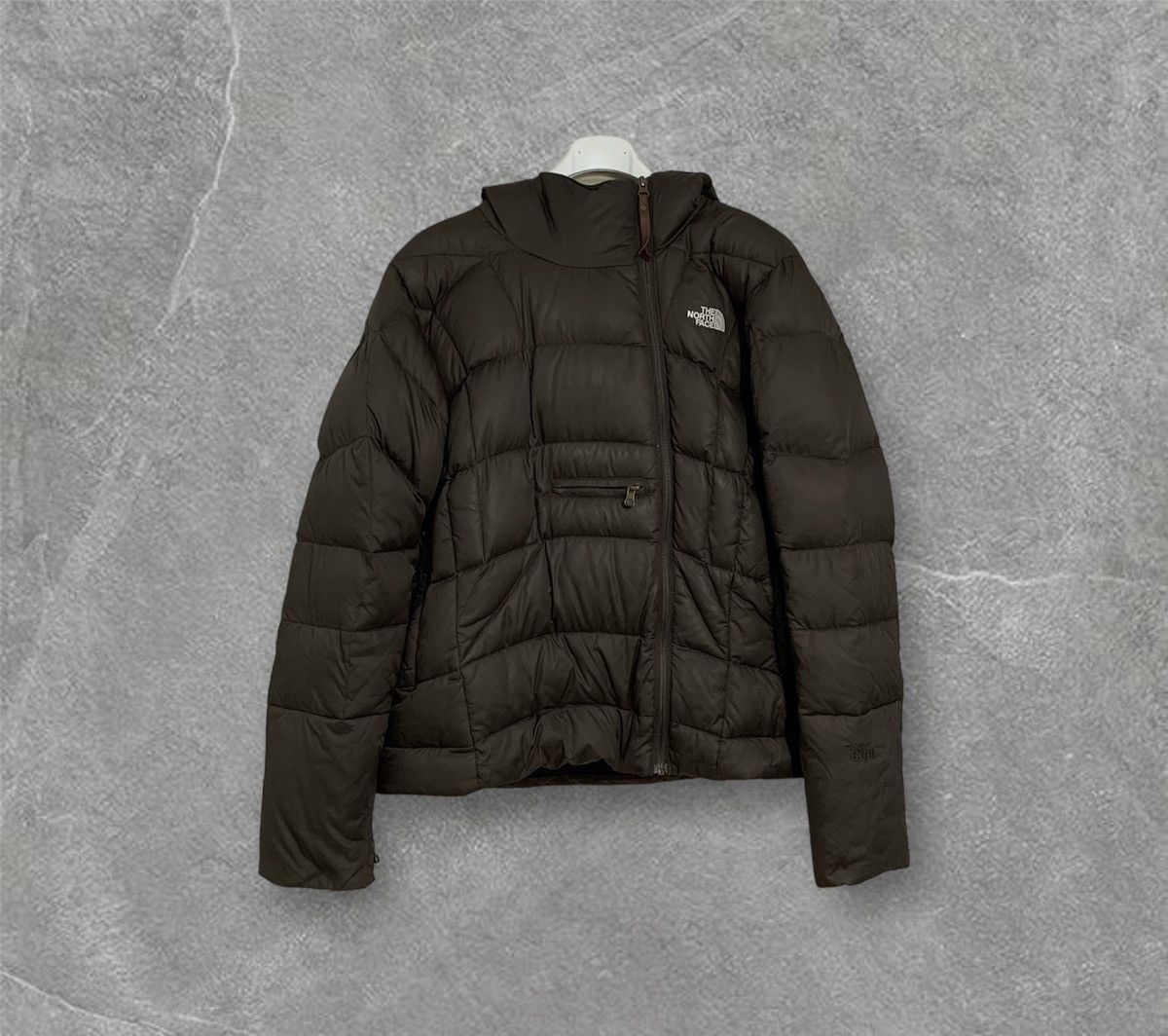 image of The North Face Down Puffer Jacket Anorak Web Brown, Men's (Size Medium)