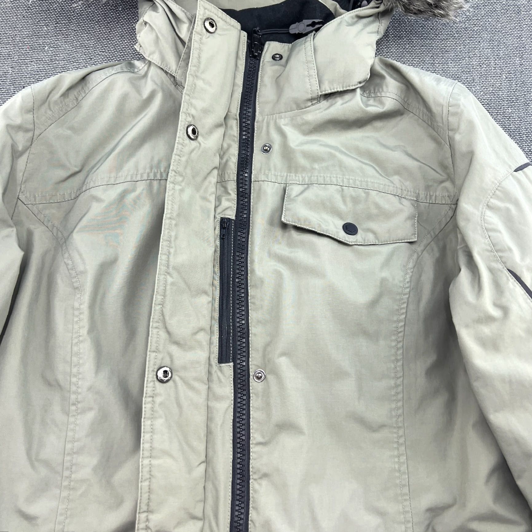 Vintage VINTAGE? No — Engelbert Strauss Vision Parka Jacket Womens XL Gray Hooded Work Job Workwear Jacket Size XL / US 12-14 / IT 48-50 - 4 Thumbnail