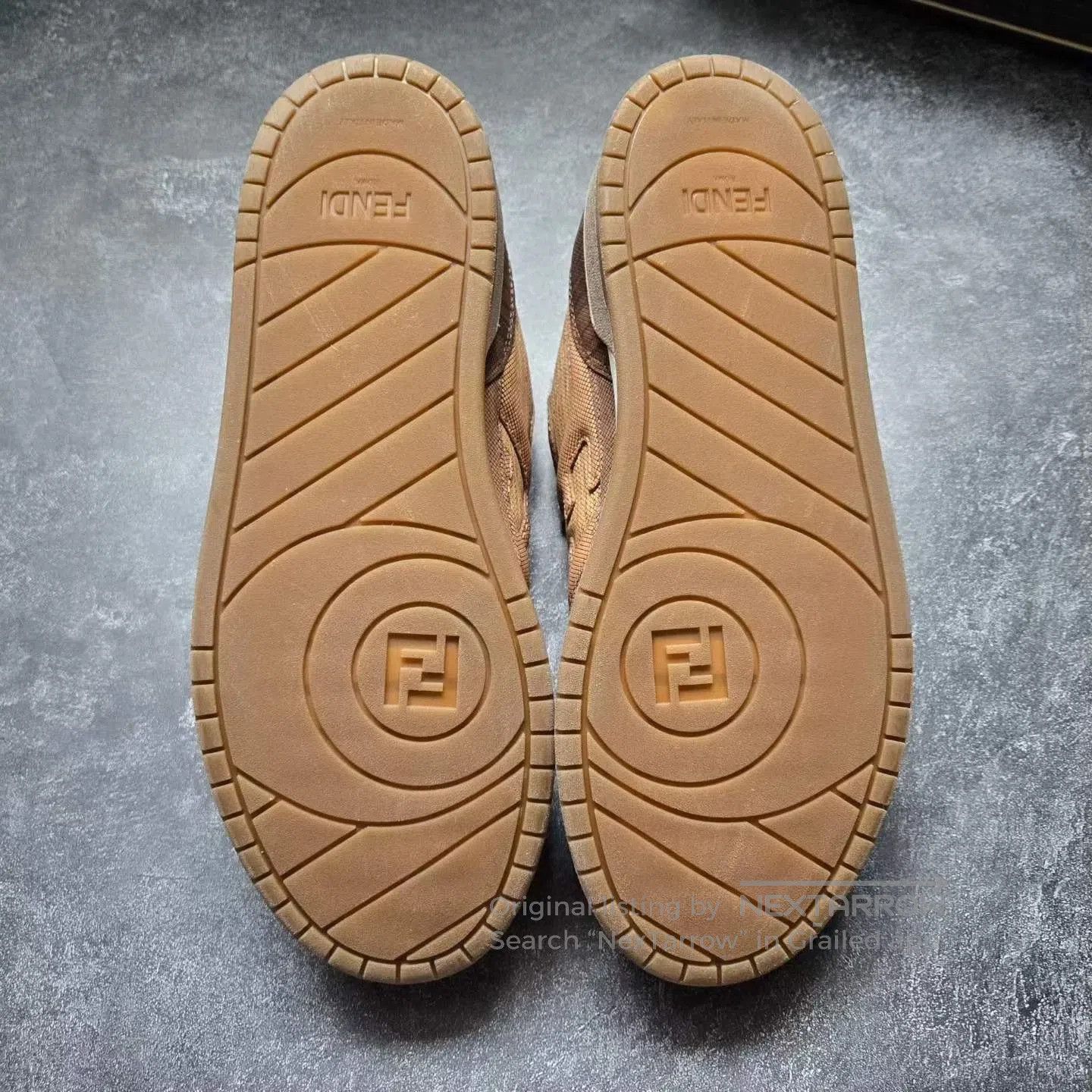 Fendi FENDI MATCH Brown Beige Skate Shoes. Size US 9 / EU 42 - 7 Thumbnail