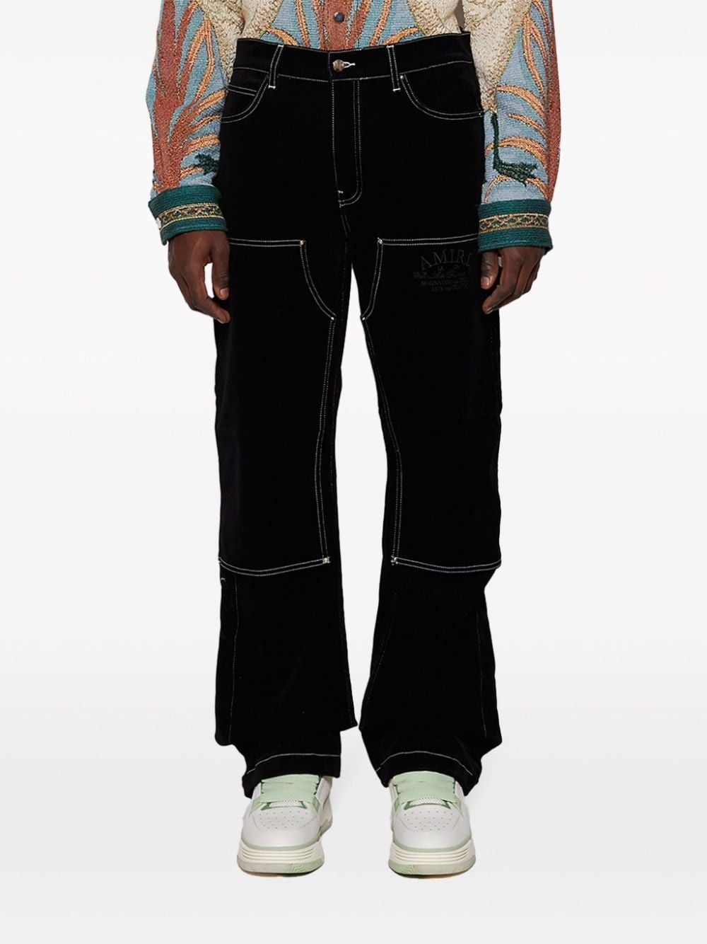 oc11z0325 Logo-Embroidered Carpenter Pant in Black