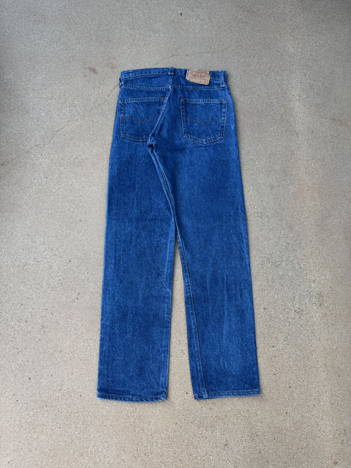 Levi's Vtg 80s Levi’s 505xx Red Tab Straight Leg Dark Jeans 29x30 Size US 29 - 2 Thumbnail