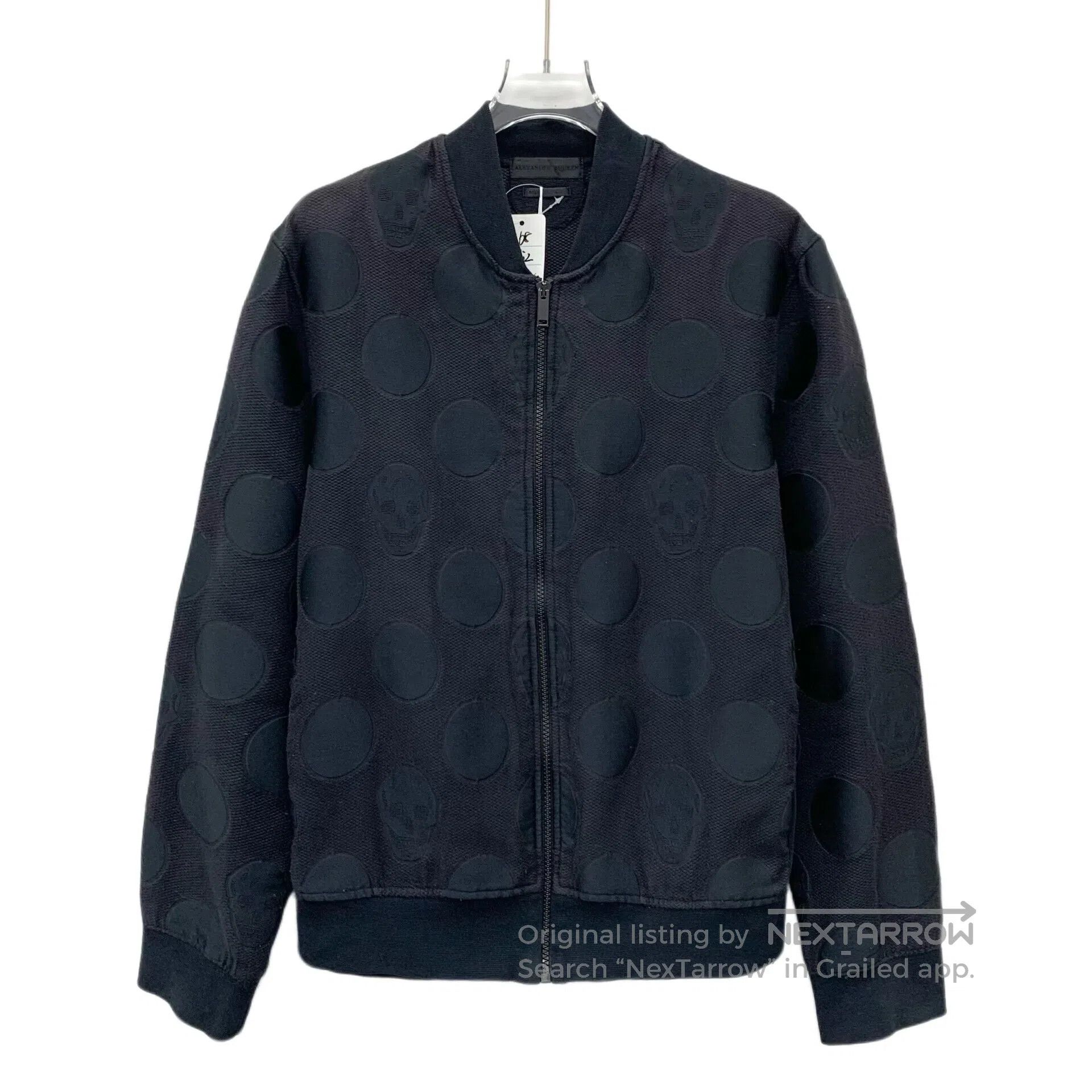 Alexander McQueen ALEXANDER MCQUEEN Black skull head jacquard cotton stand c Size US S / EU 44-46 / 1 - 1 Thumbnail