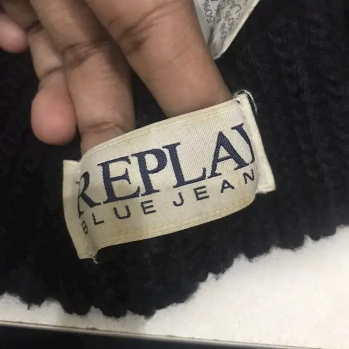 Replay × Vintage Replay Spellout Beanie Hat Size ONE SIZE - 5 Thumbnail
