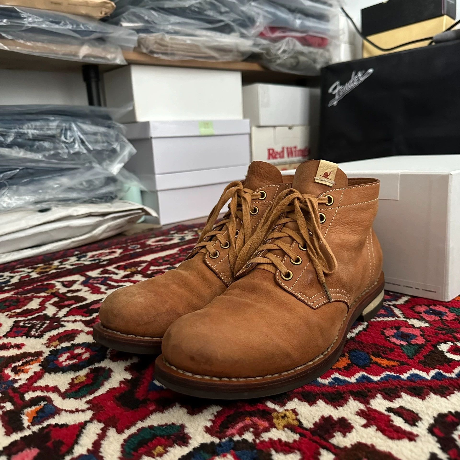 Visvim VISVIM 14AW BRIGADIER Antelope Suede Boot 9.5 9/10 Size US 9.5 / EU 42-43 - 1 Thumbnail