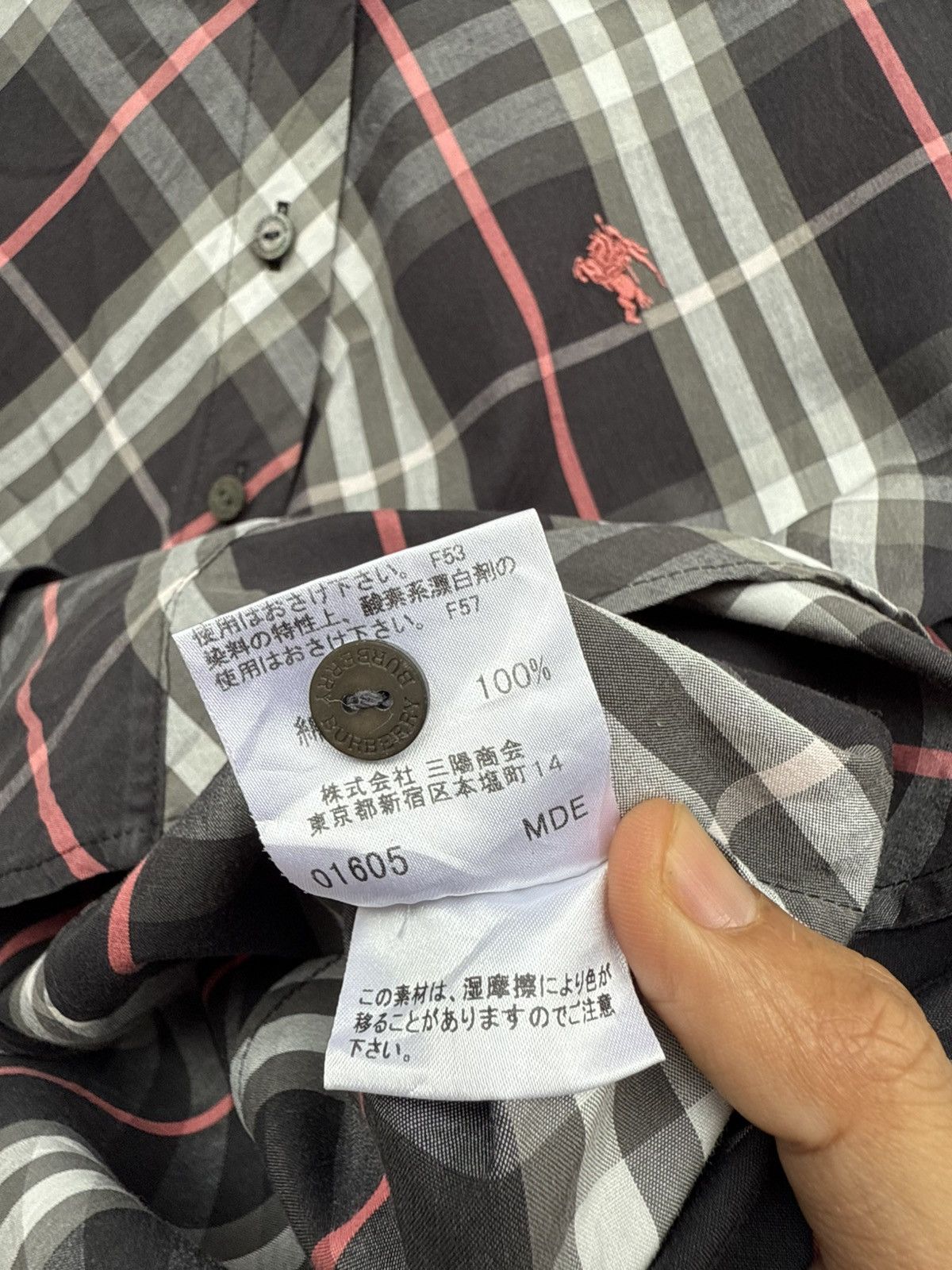 Burberry BURBERRY LONDON Nova Checkered Button Up Shirt Size S / US 4 / IT 40 - 6 Thumbnail