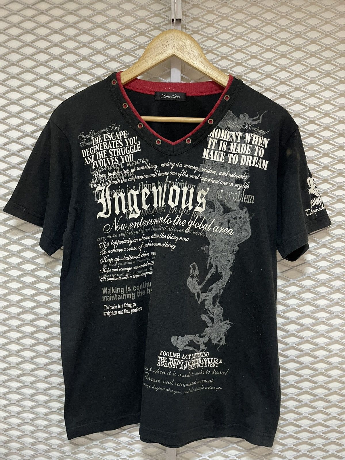 20471120 JAPANESE BRAND TIME STEP Y2K PUNK STYLE TSHIRT Size US L / EU 52-54 / 3 - 1 Thumbnail