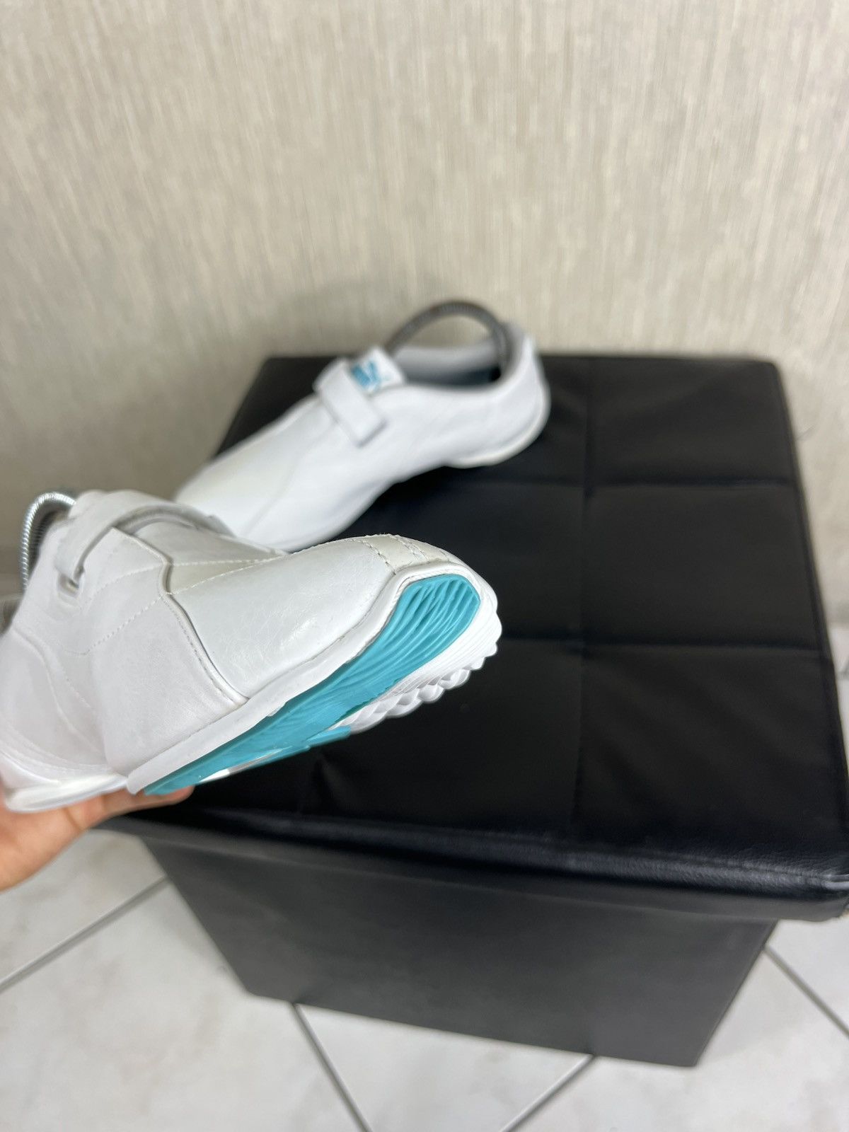 Puma × Vintage Vintage Puma y2k leather velcro shoes low sneakers speed cat Size US 8.5 / EU 41-42 - 15 Thumbnail