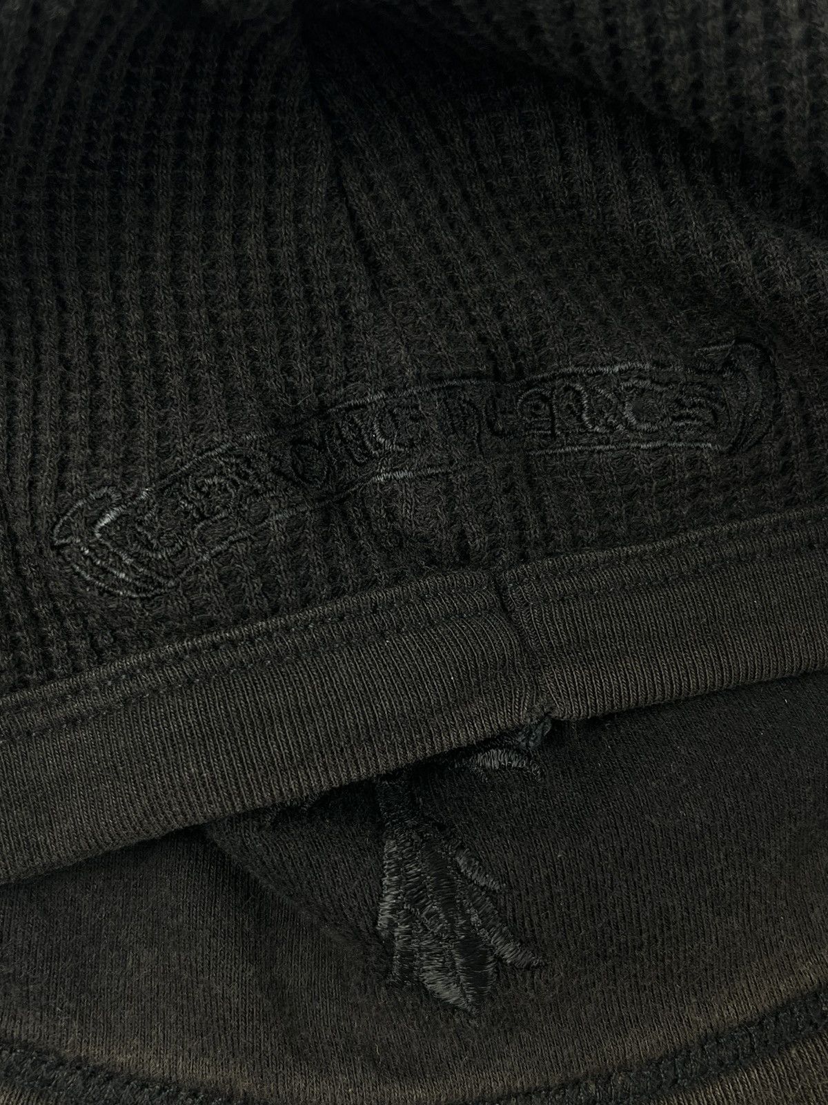Chrome Hearts Chrome Hearts Embroidered Cross Logo Skull Beanie Black Size ONE SIZE - 4 Thumbnail