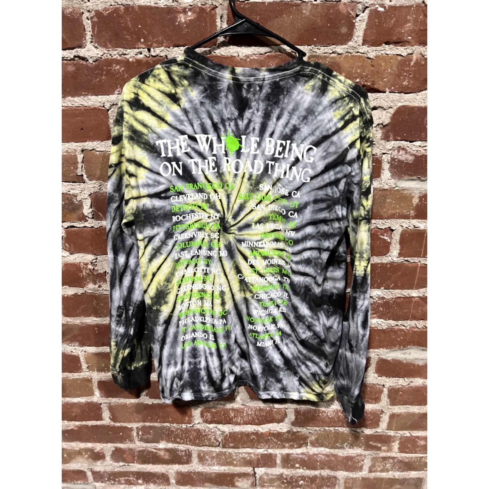 Vintage Beetlejuice The Musical Tour Long Sleeve Tie Dye Shirt M Beetlejuice Unisex Adults Crew Neck Black Cotton Shirt Music Wardrobe Size US M / EU 48-50 / 2 - 3 Thumbnail