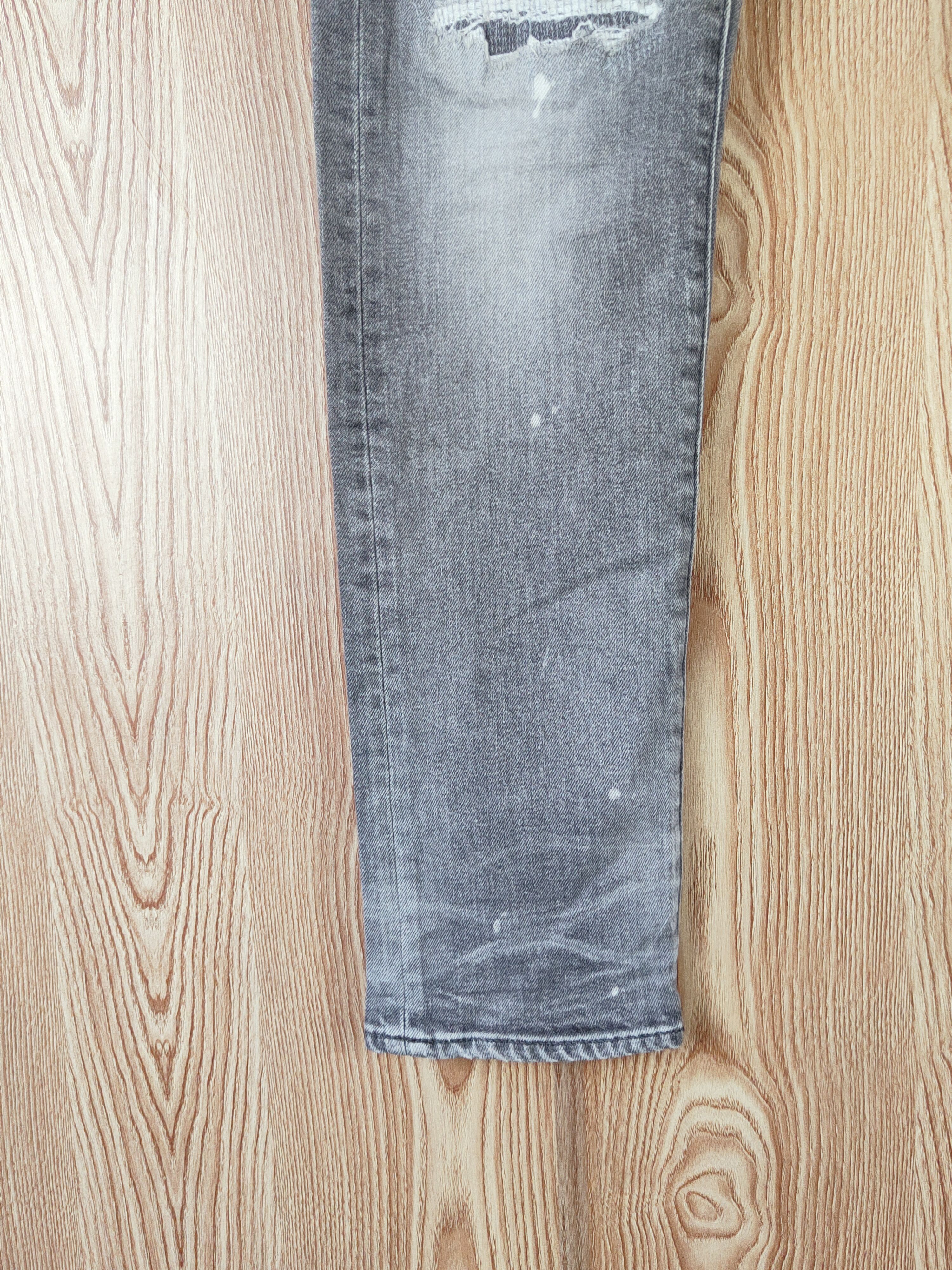 Japan Blue Jeans D Japan Blue Jeans Gray Faded Distressed Ripped Jeans #W110 Size US 32 / EU 48 - 4 Thumbnail