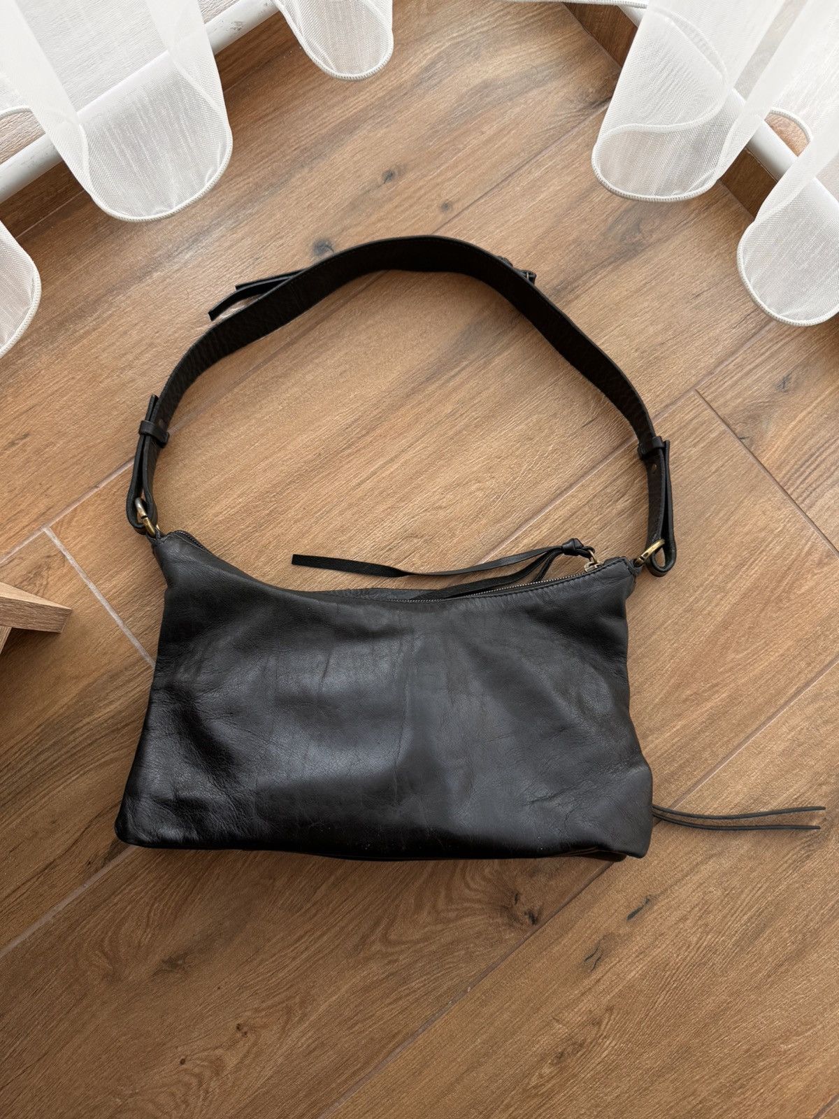 Cucciolo × Vintage Vintage Coccinelle Black Leather Small W’ Handbag Size ONE SIZE - 5 Thumbnail