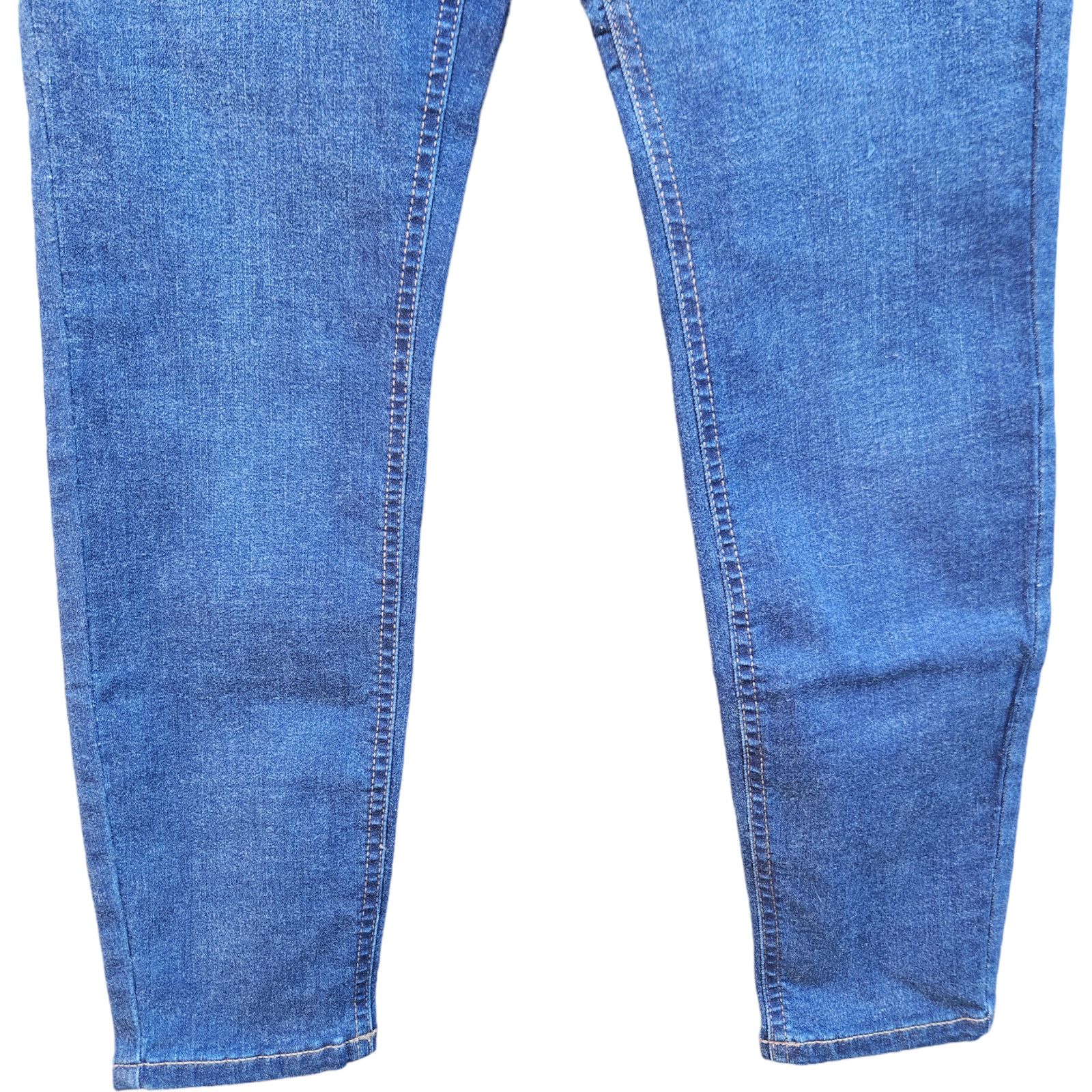 Denim & Co. Denim & Co. Cozy Touch Denim Roll-On Jeggings Indigo Size 6 Size 28" / US 6 / IT 42 - 6 Thumbnail