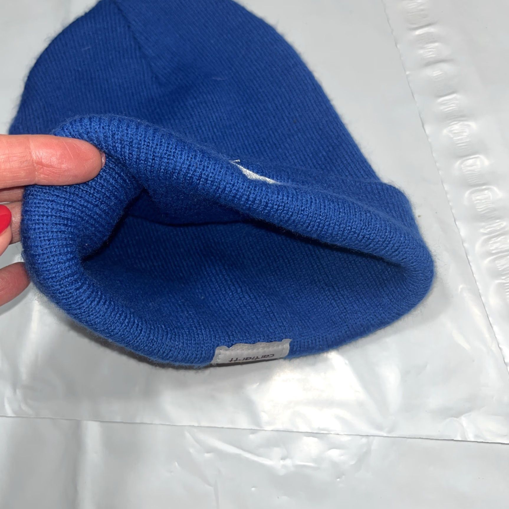 Carhartt Carhartt Beanie Adult One Size Upper Michigan Patch Royal Blue Knit Hat Size ONE SIZE - 5 Thumbnail