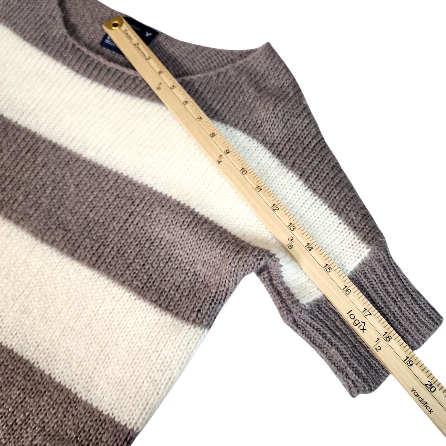 American Eagle Outfitters VINTAGE American Eagle Outfitters Women's Striped Knit Sweater M Size M / US 6-8 / IT 42-44 - 6 Thumbnail