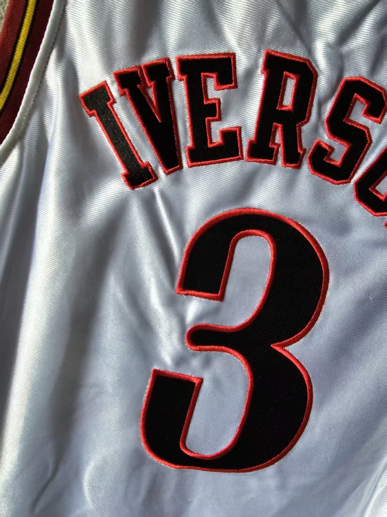 NBA Allen Iverson Jersey Philadelphia 76ers 3 Double Stitched Size US XL / EU 56 / 4 - 3 Thumbnail