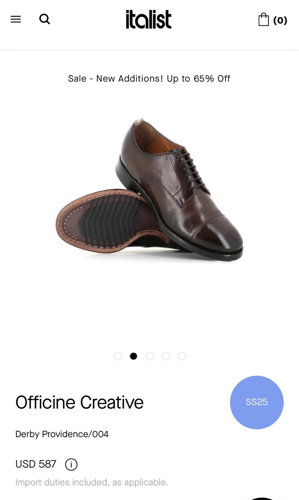 Officine Creative NEW Officine Creative Derby Providence/004 42 EUR US 9 Size US 9 / EU 42 - 5 Thumbnail