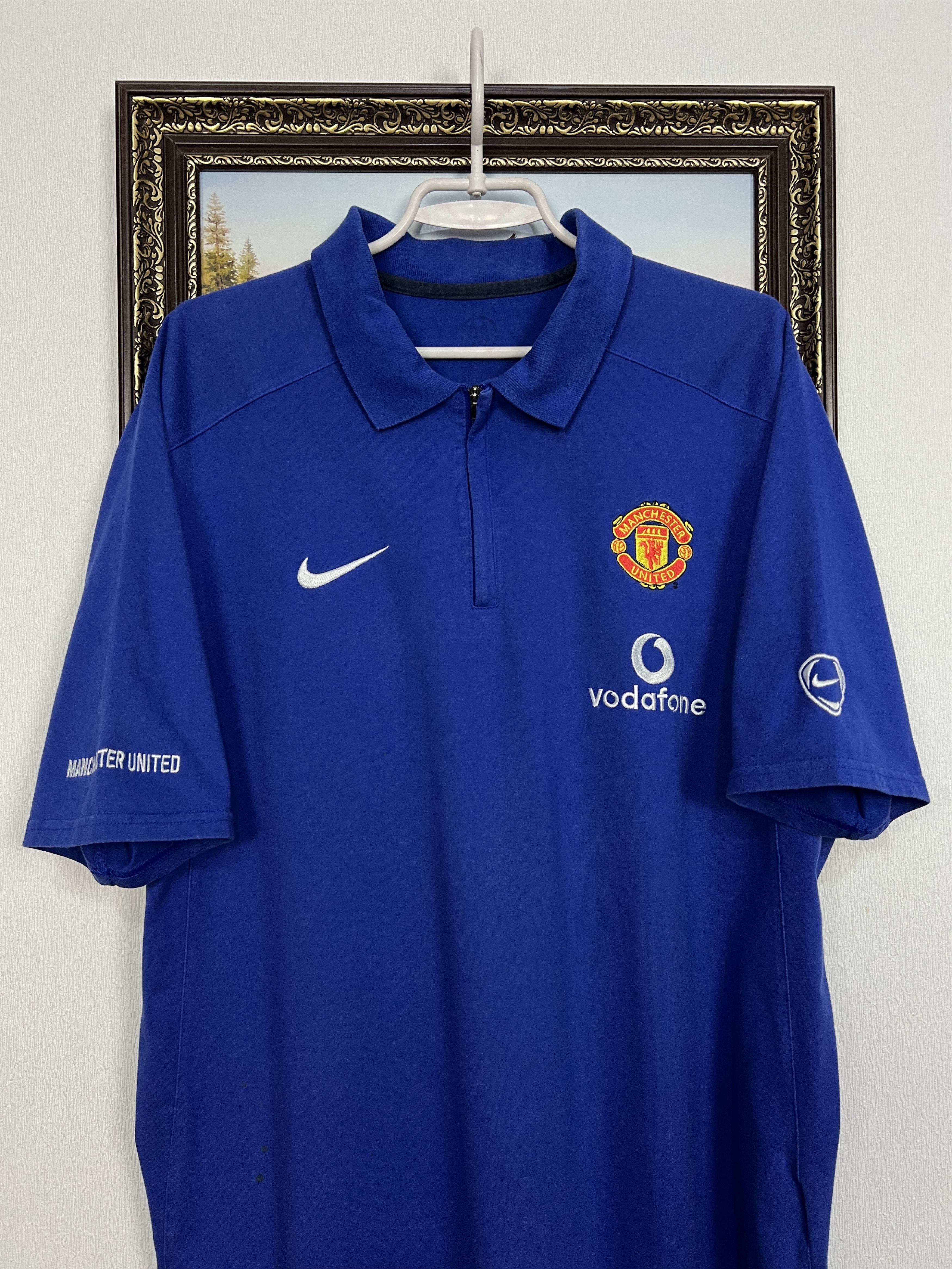 Nike Vintage Manchester United Football Train Polo Shirt Jersey Size US XL / EU 56 / 4 - 2 Thumbnail